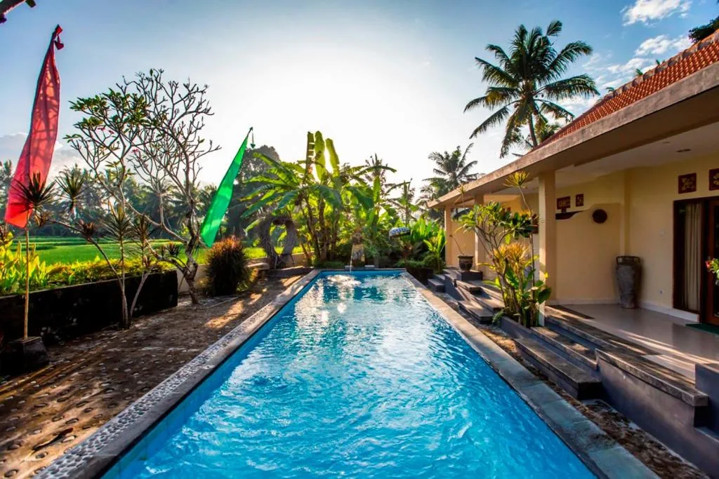 Pool view in Asri Sari Ubud Resort