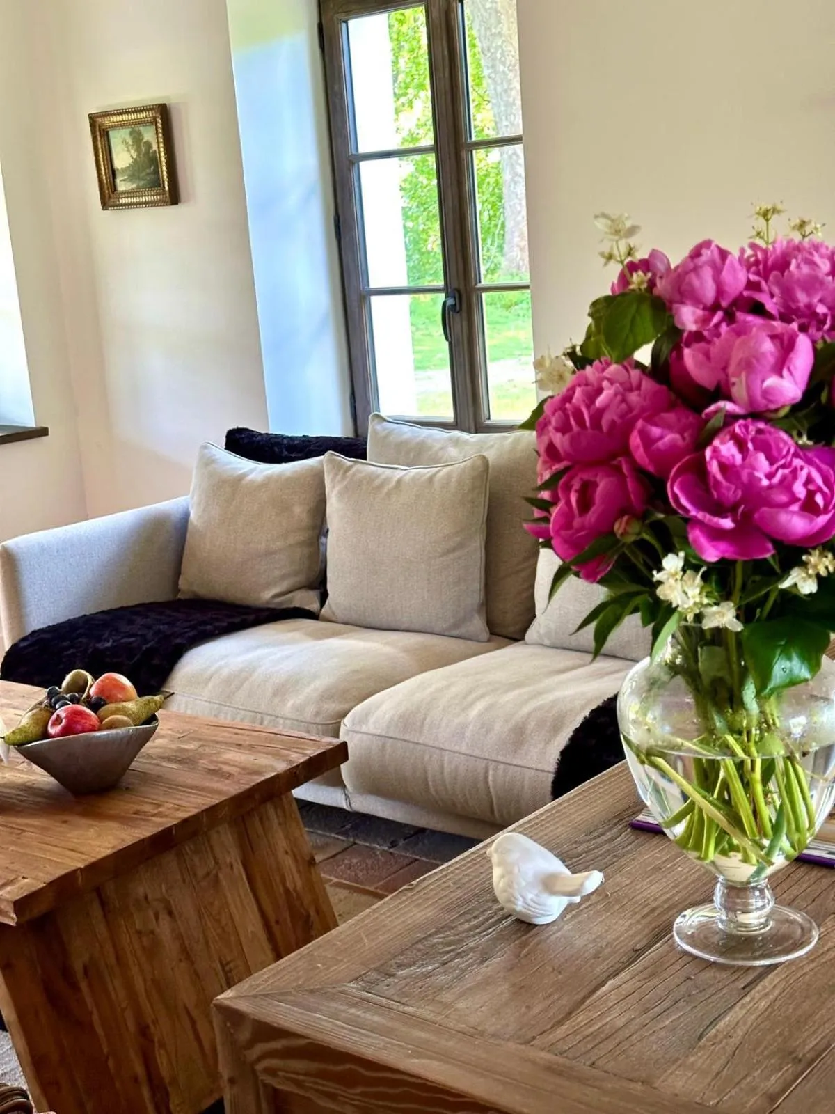Living room in Château De La Bûcherie