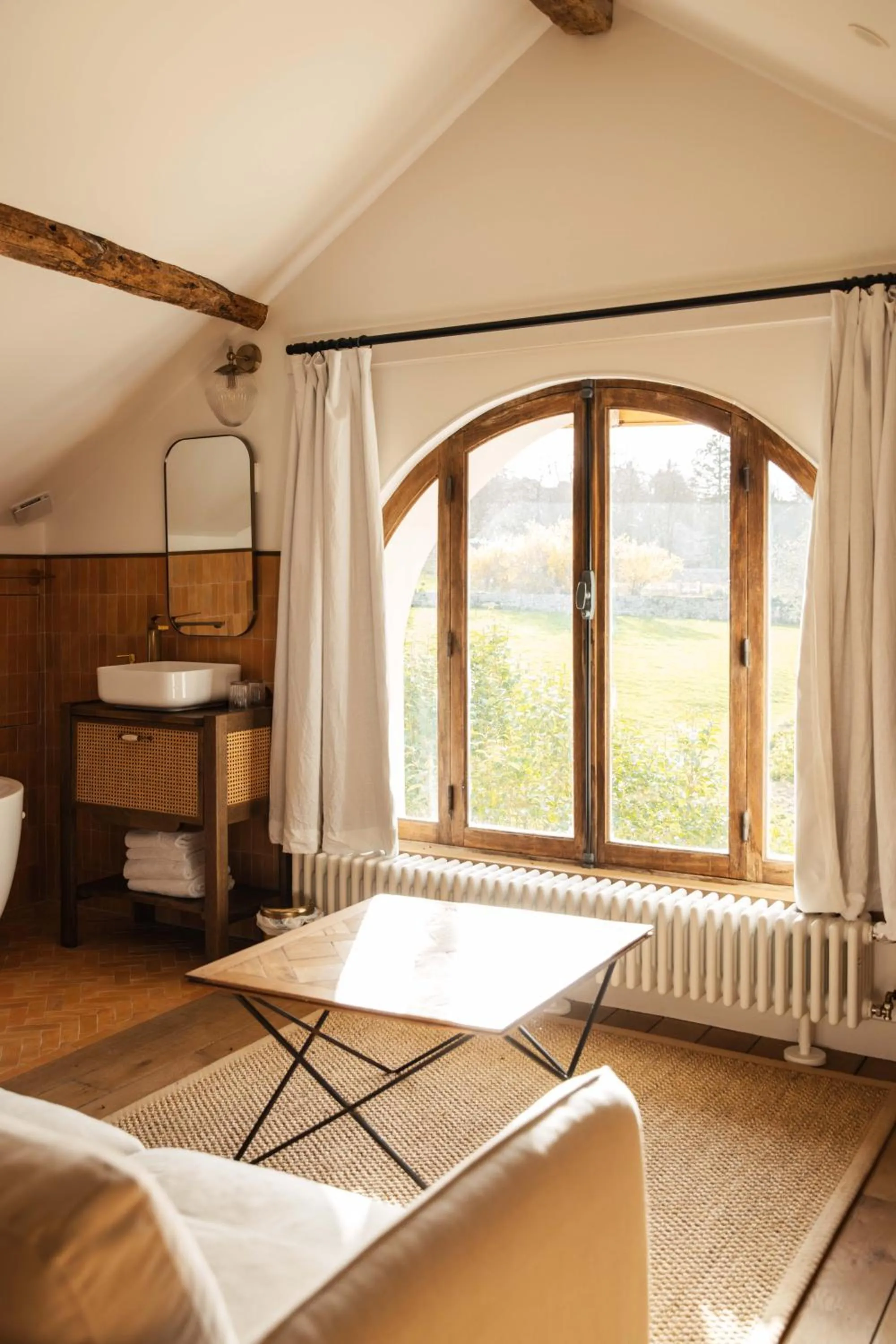 View (from property/room), Bed in Château De La Bûcherie