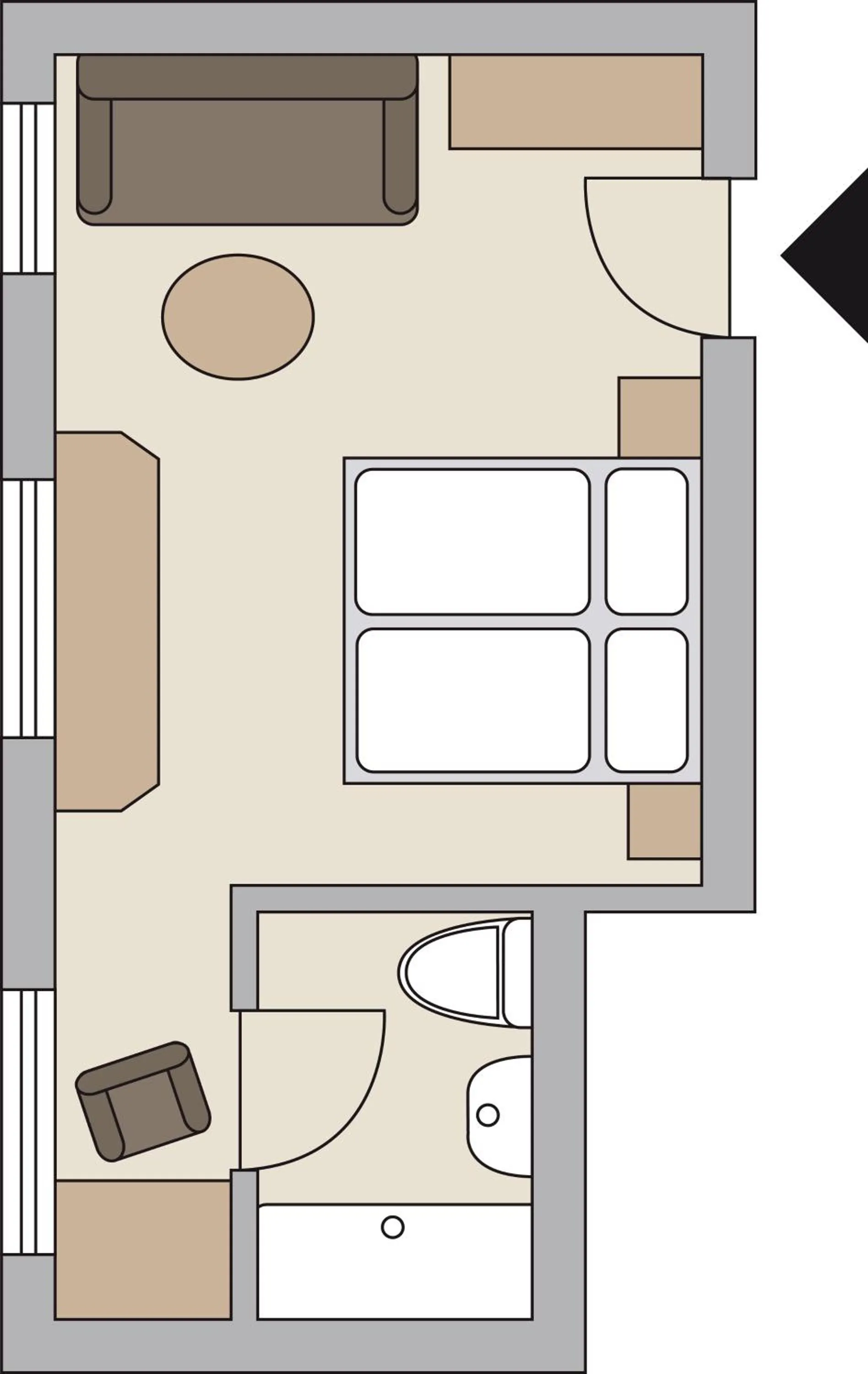 Bathroom in Gasthof Burkert