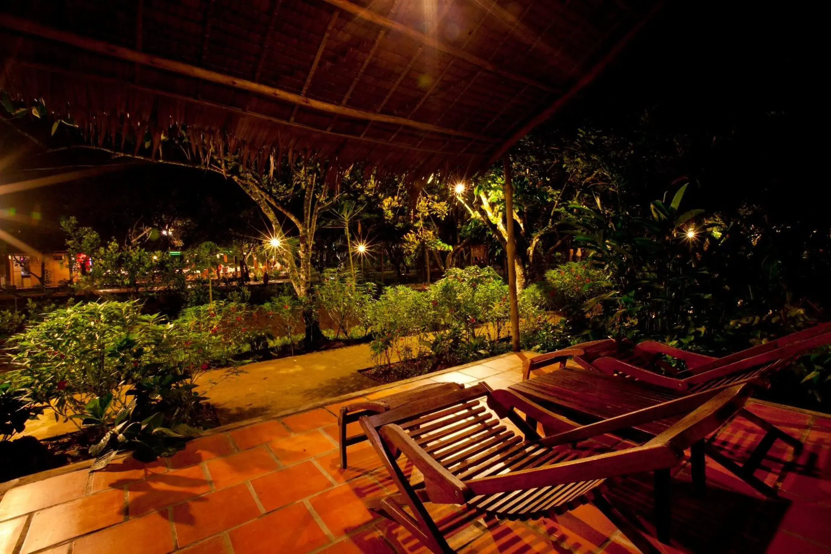 Twin Room with Garden View in Mekong Ecolodge Bungalow Twin Room with Garden View in Mekong Ecolodge Bungalow