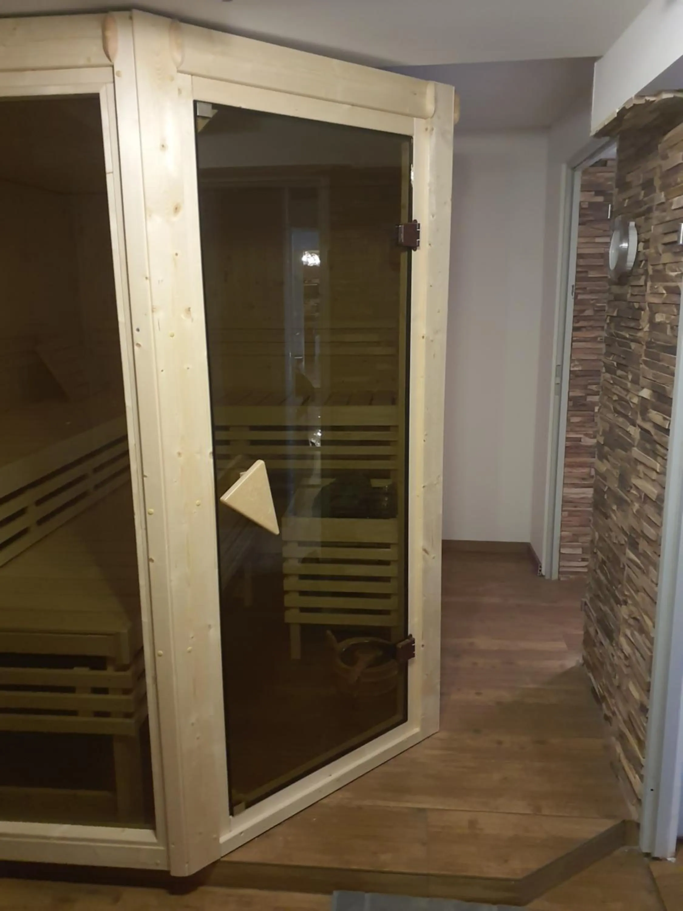 Sauna in Designpension Idyll Nr2 Hotel Garni
