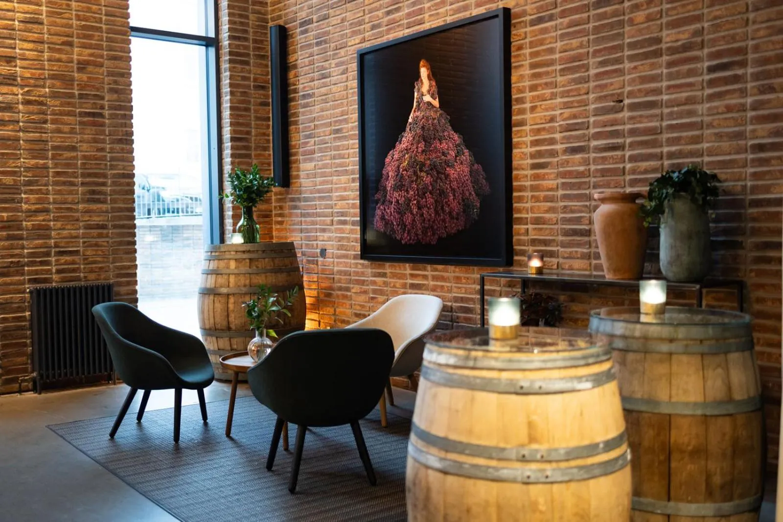 Seating area in The Winery Hotel, WorldHotels Crafted
