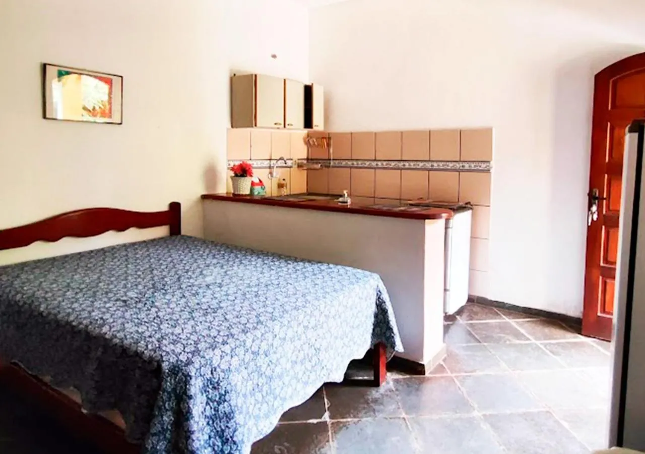 Bedroom, Bed in Suítes Jaconé - Saquarema