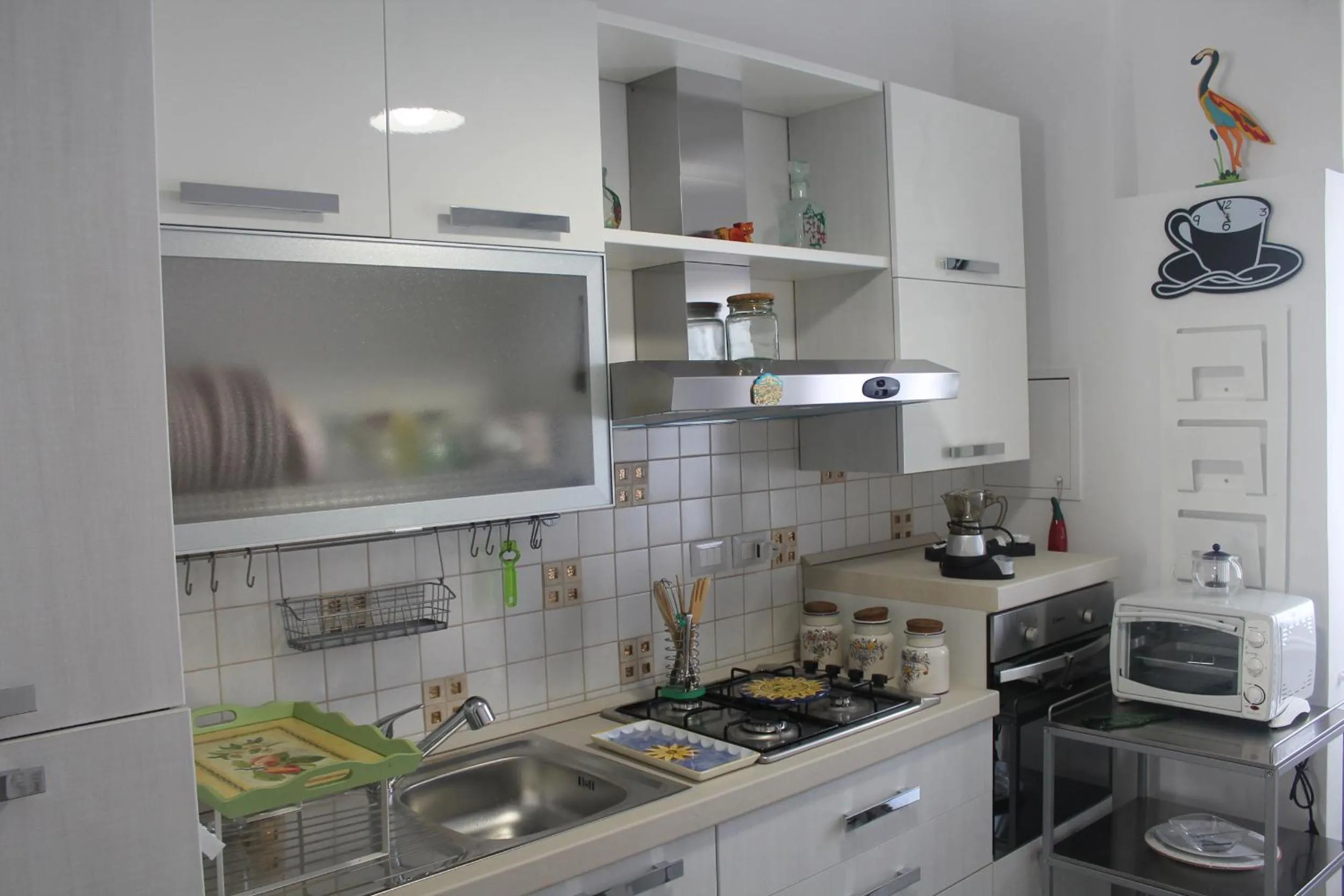 Communal kitchen in La Casa Di Nina