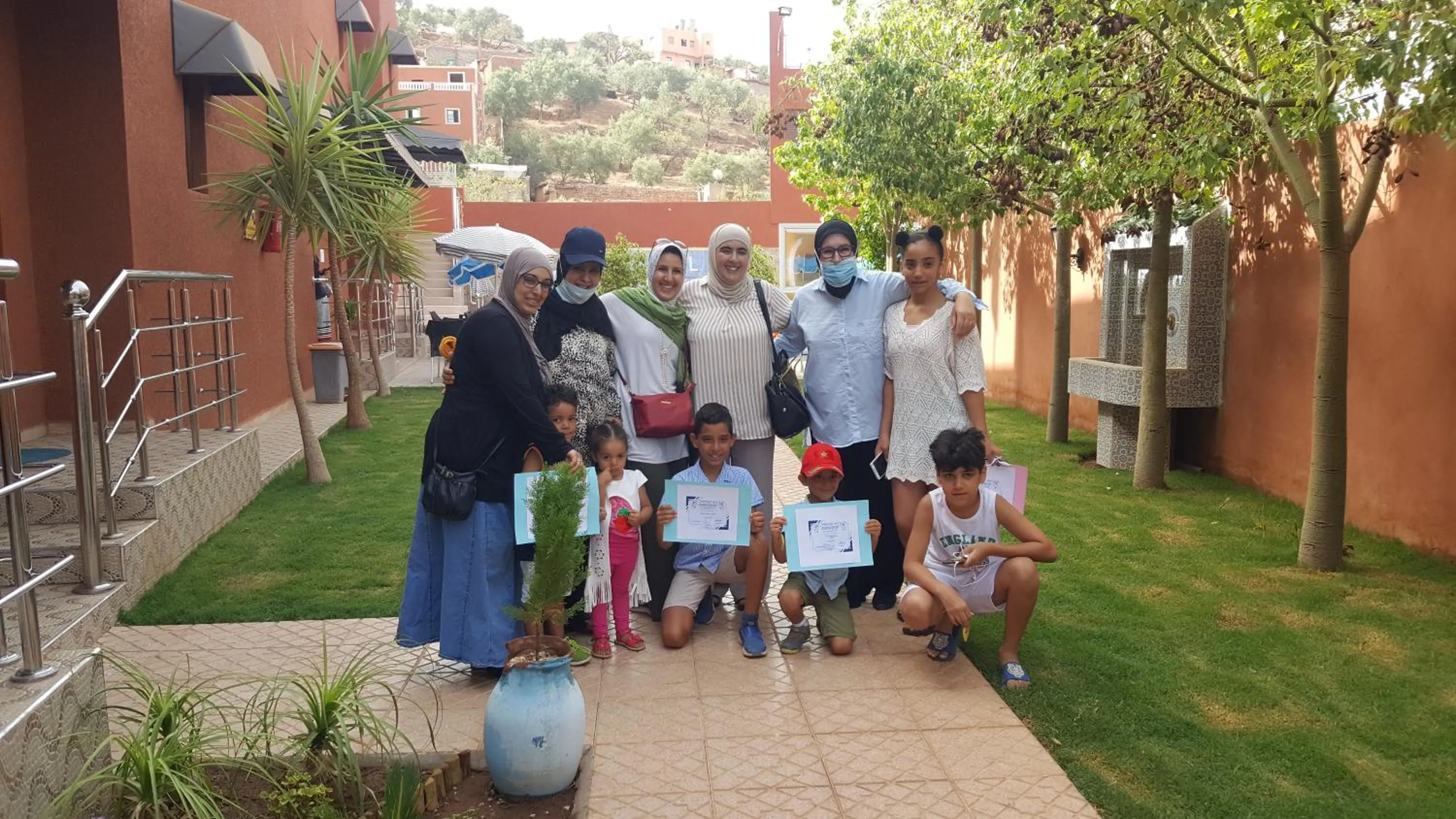 Garden in Hôtel Ajil Cascades D'ouzoud