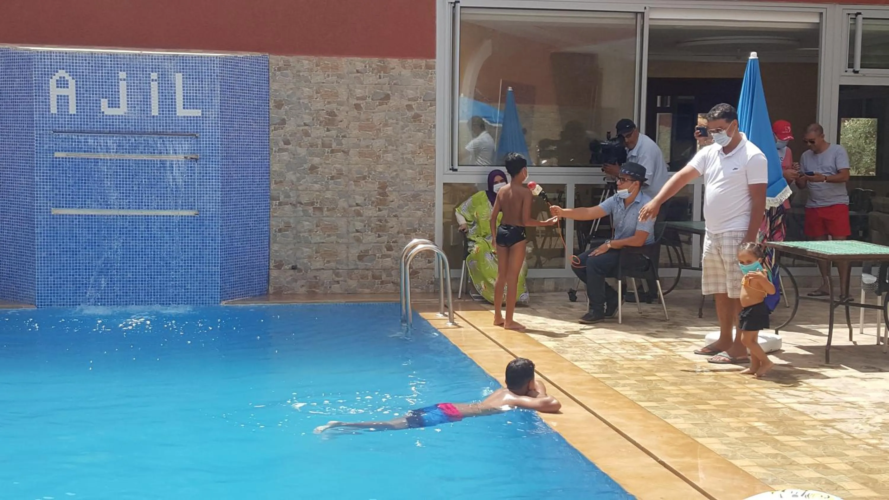 Swimming pool in Hôtel Ajil Cascades D'ouzoud
