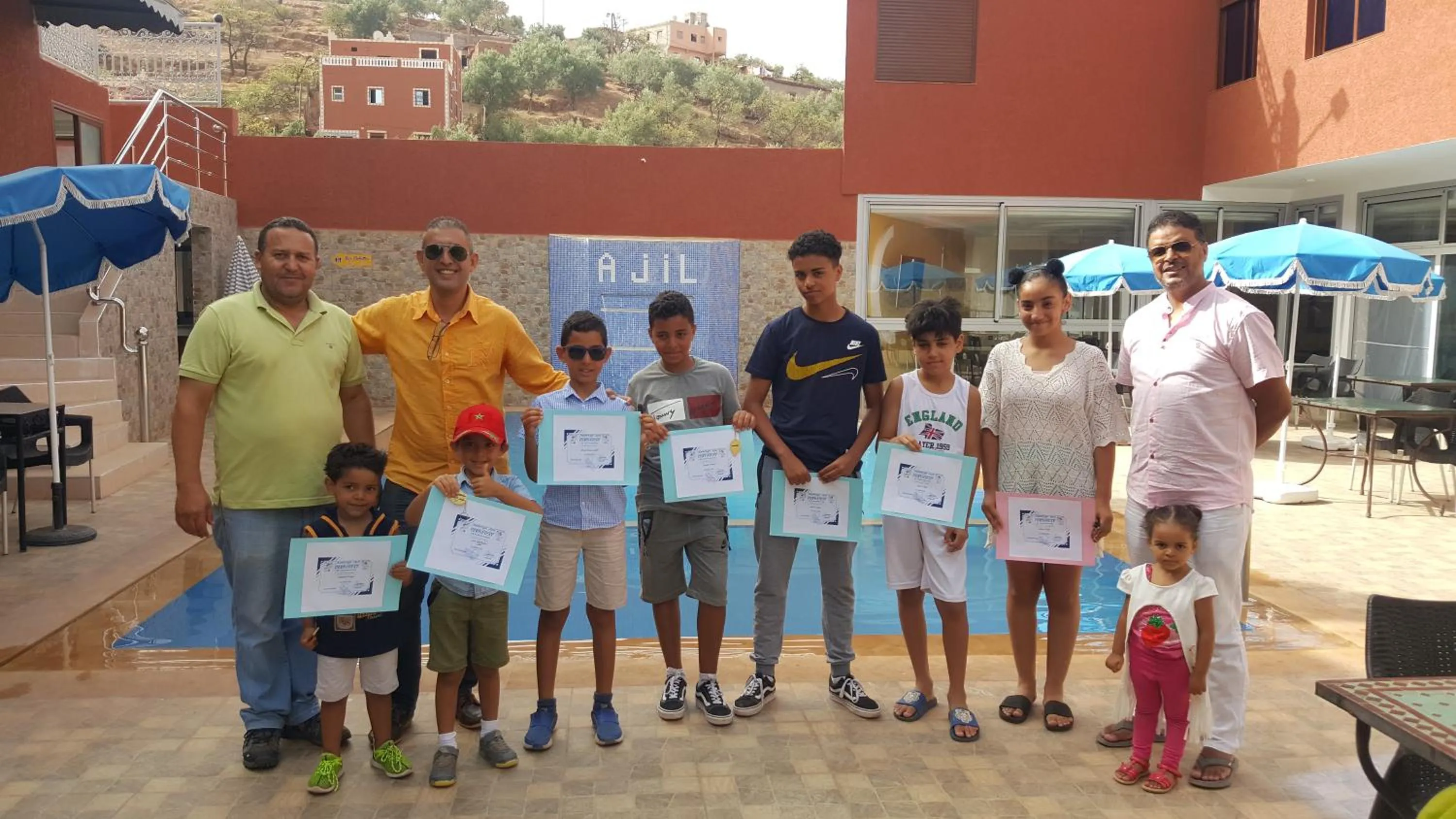 Swimming pool in Hôtel Ajil Cascades D'ouzoud