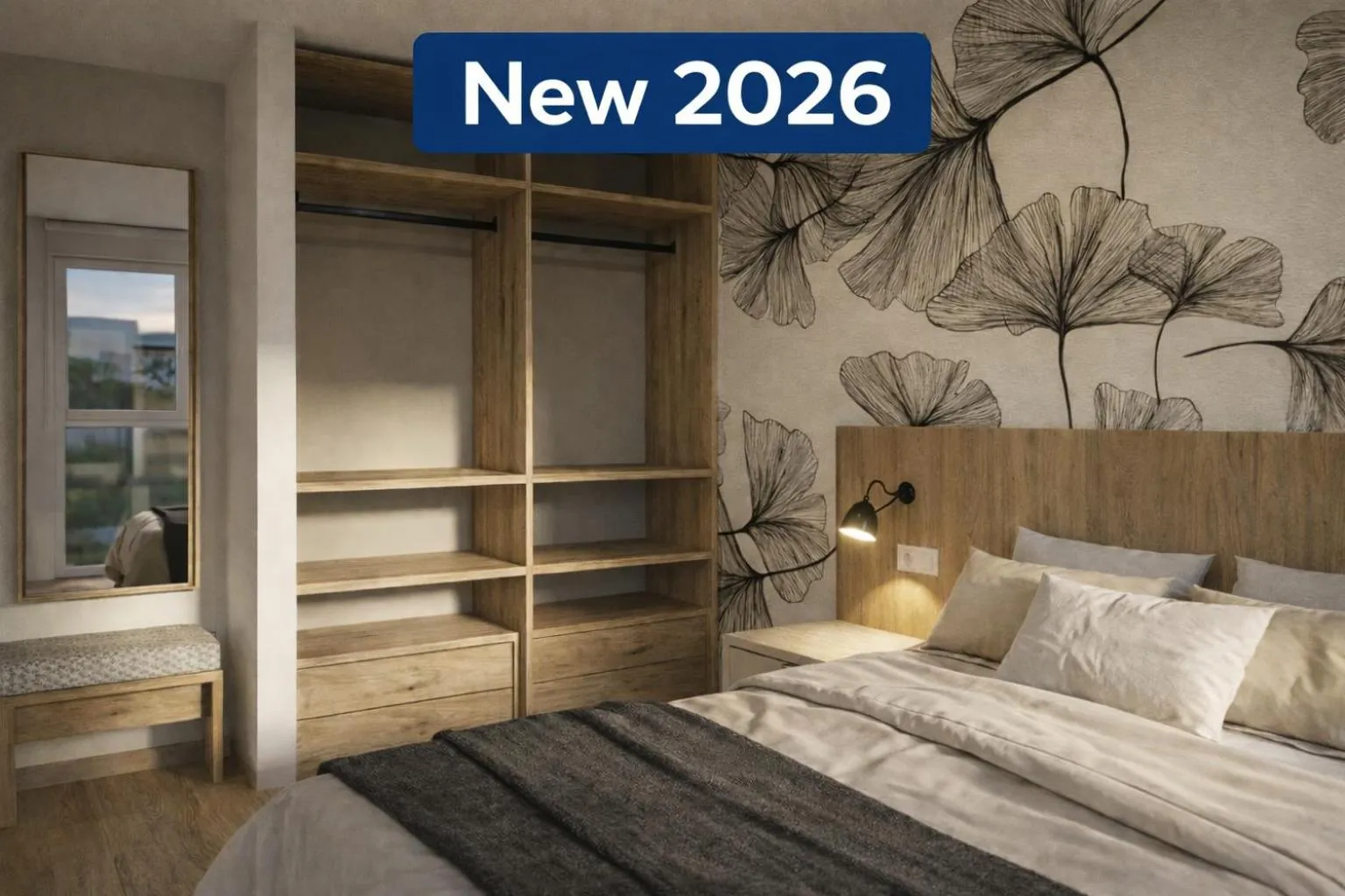 Bed in Neptuno Aparthotel