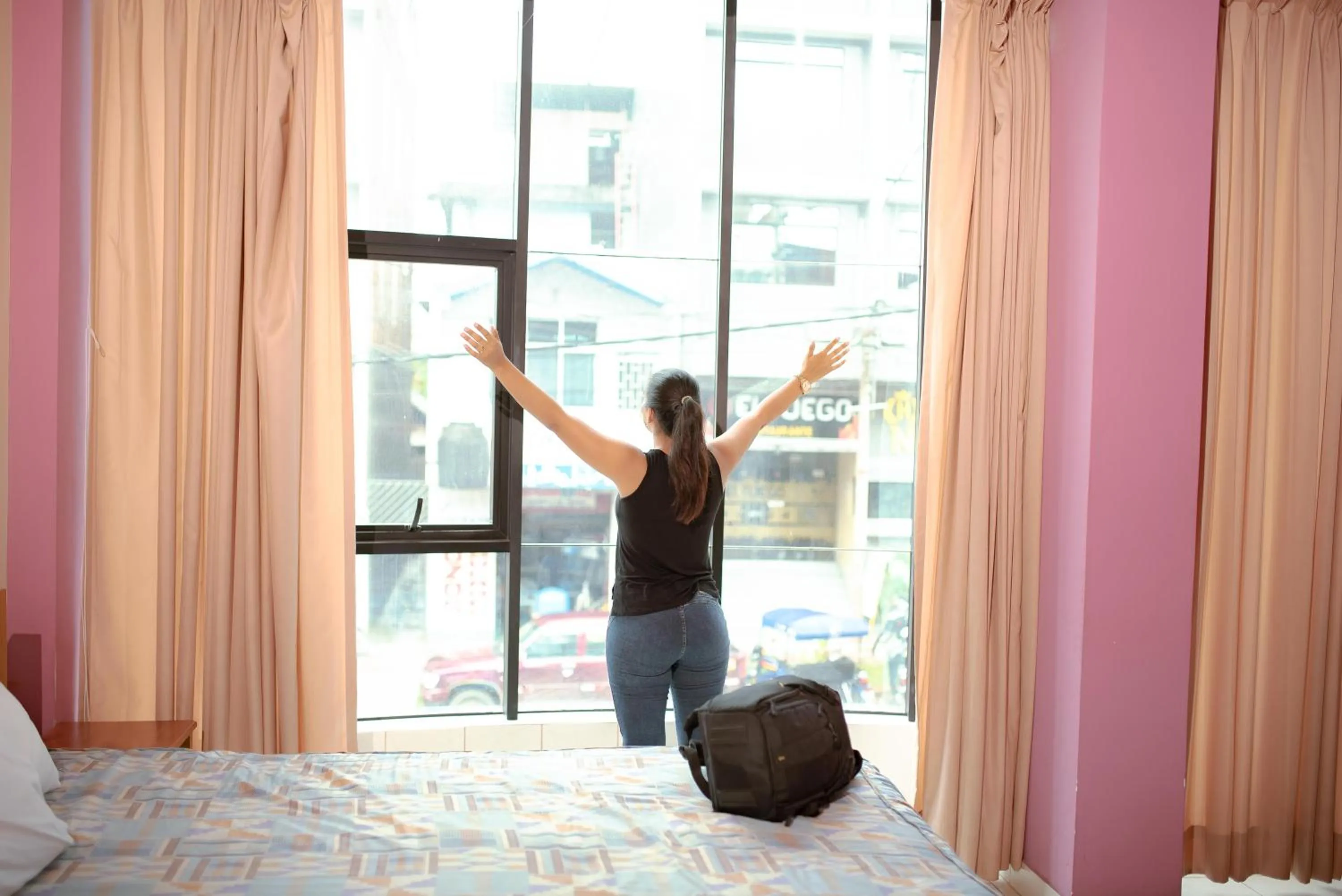 People, Bed in Hotel Jhor Bush