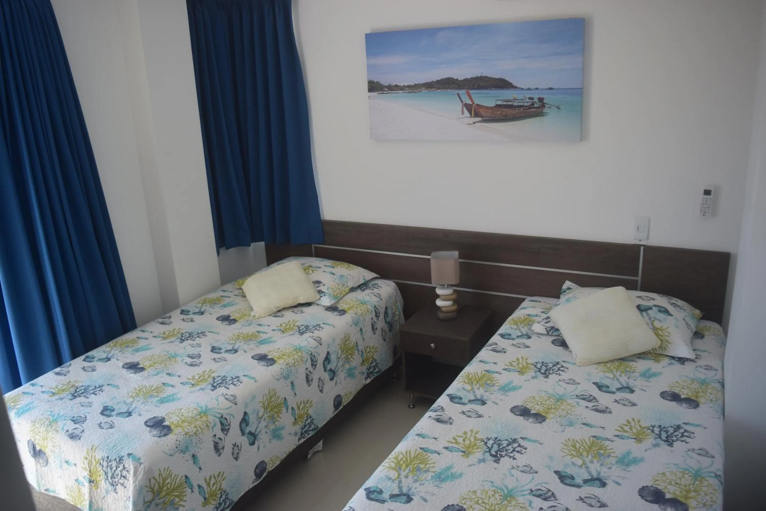 Bed in Sea Colors Apartments