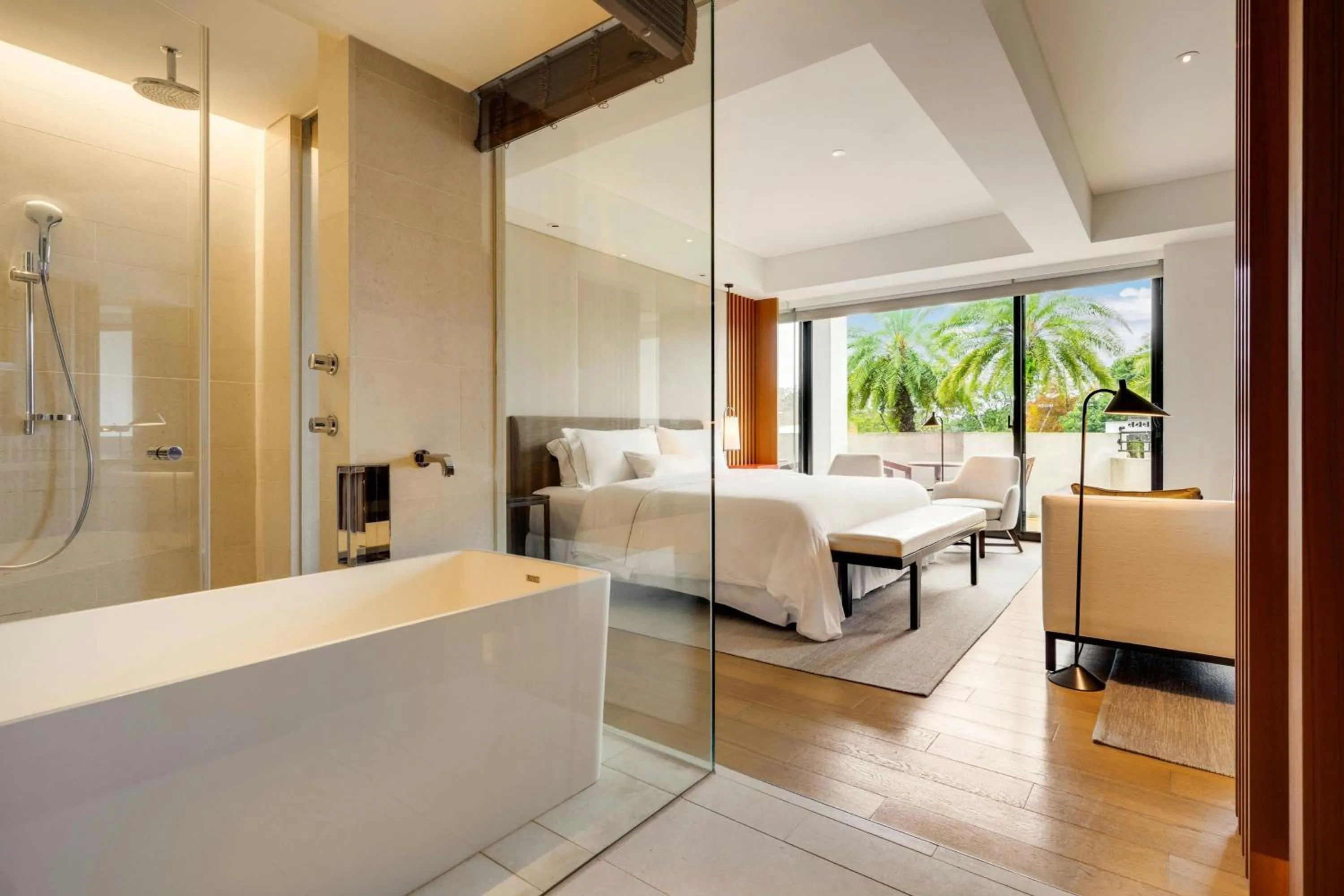 Bathroom, Bed in The Westin Tashee Resort, Taoyuan