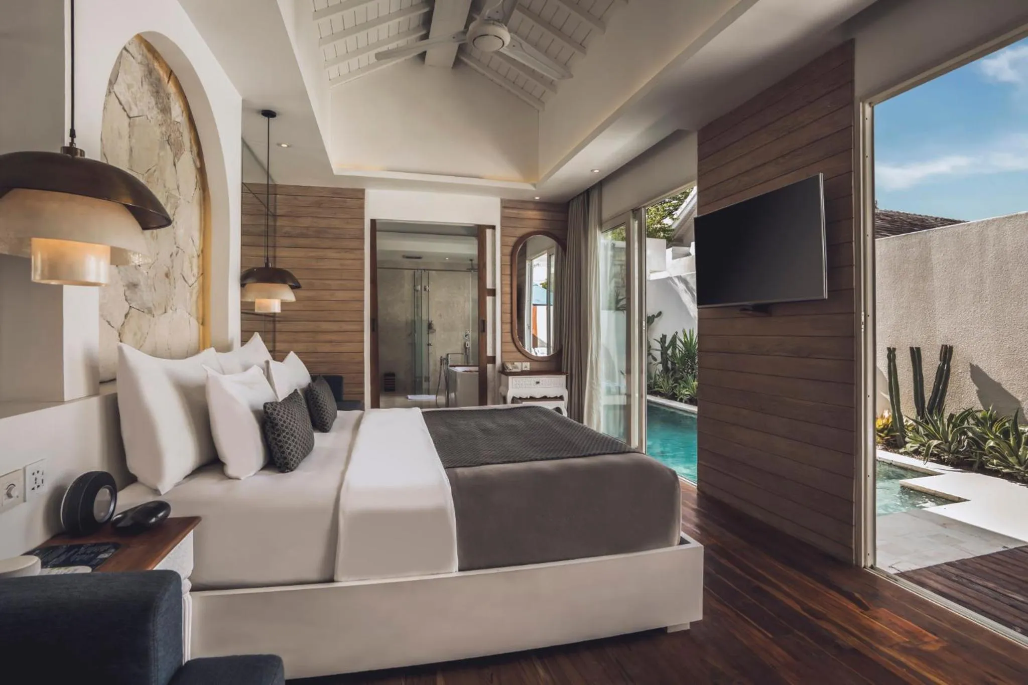 Bedroom in Aleva Villa Seminyak by Ini Vie Hospitality