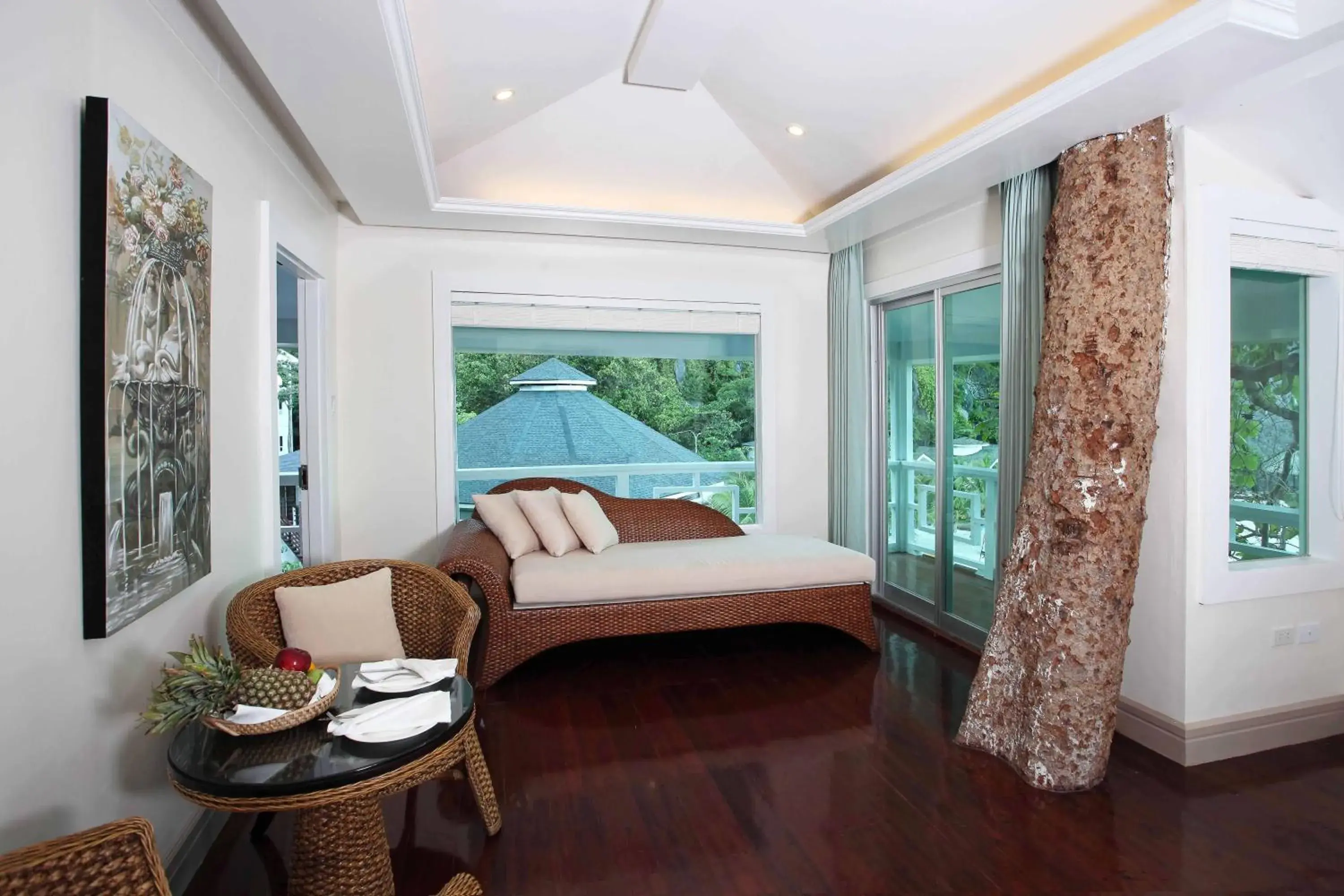 Seating area, Bed in Matinloc Island Resort Seating area, Bed in Matinloc Island Resort