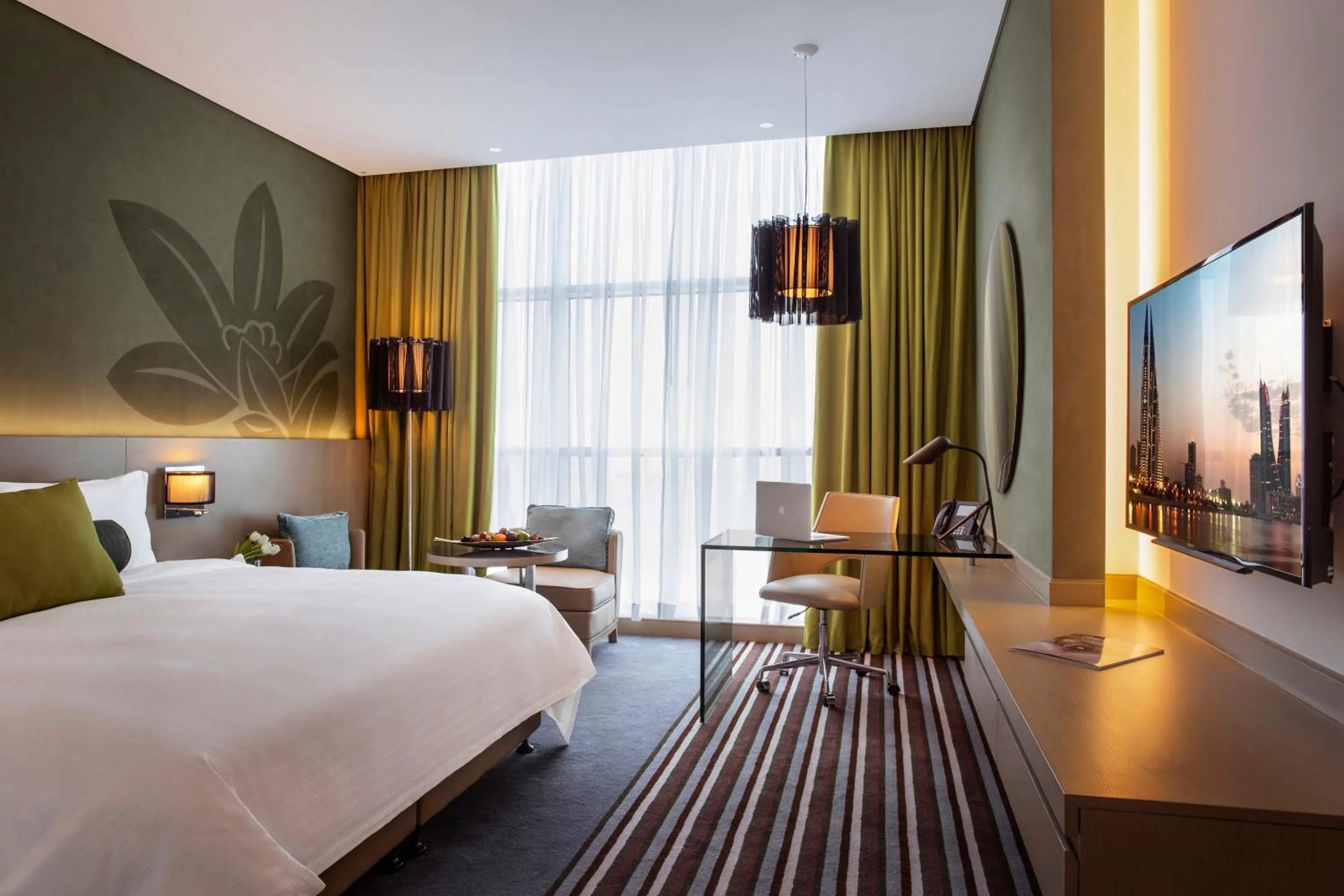 Family Connecting Room - King and Twin Beds in Downtown Rotana