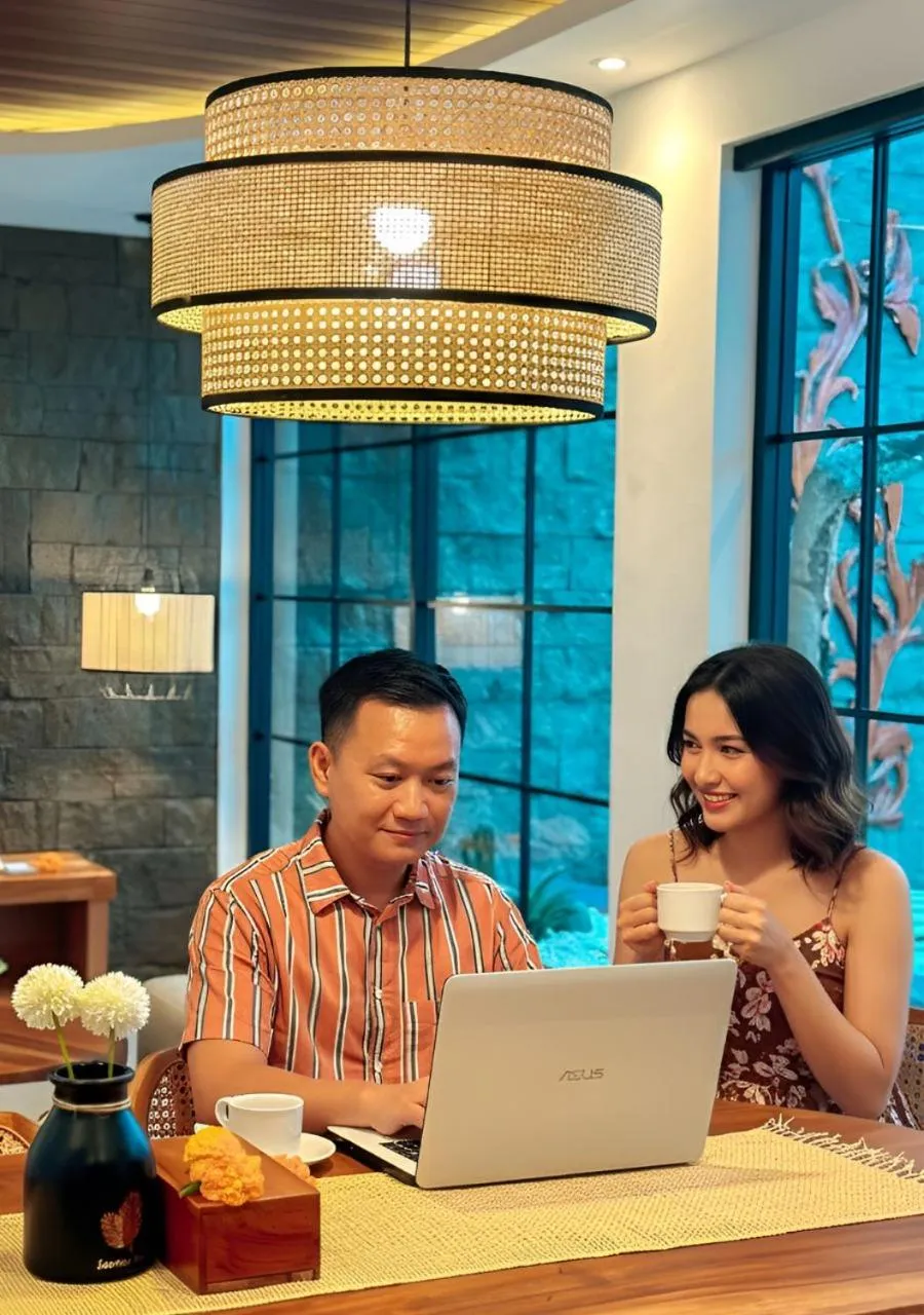 Living room in The Wina Villa Canggu by The Wina Resorts