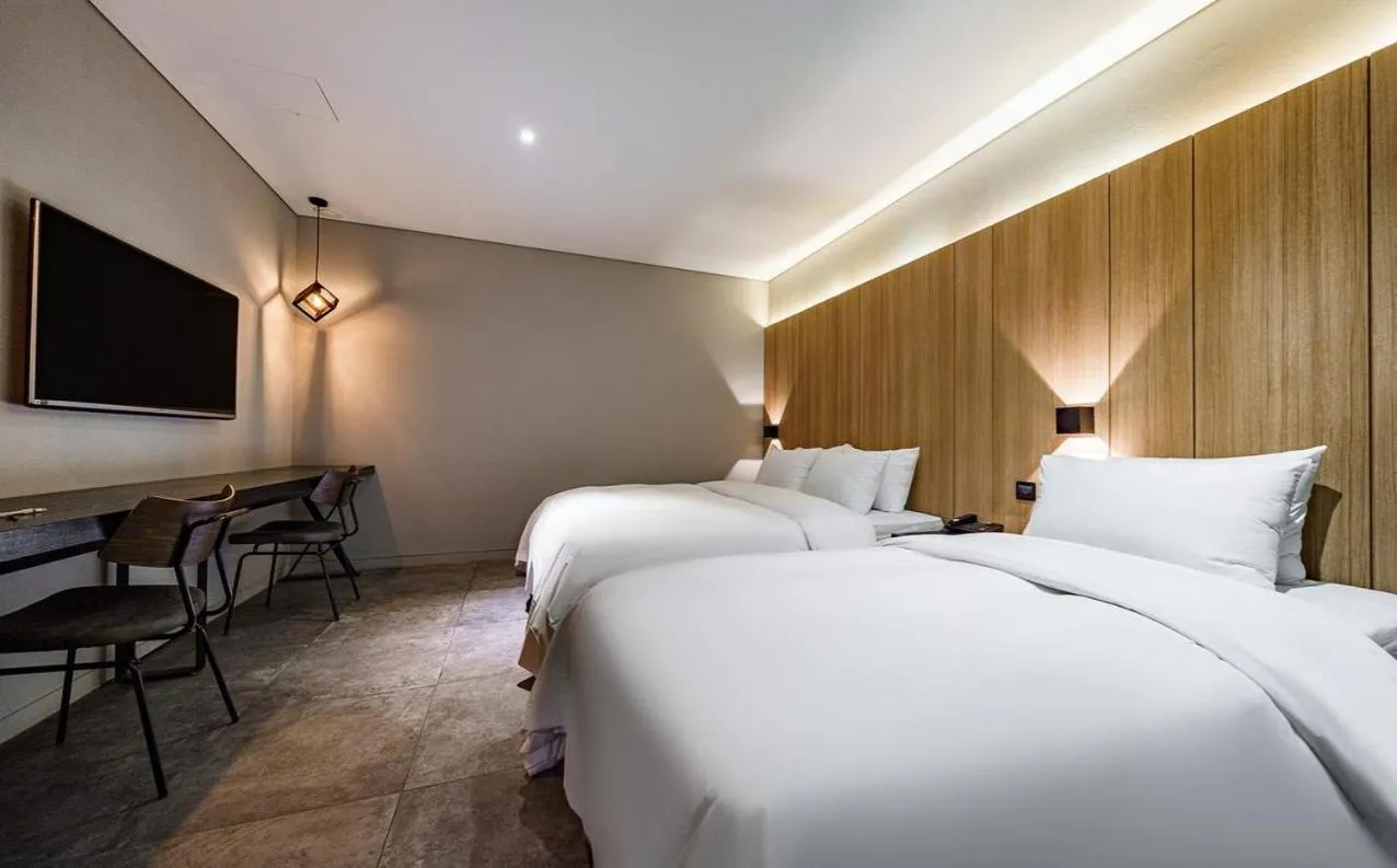 Bed in Hotel The Designers Cheongnyangni