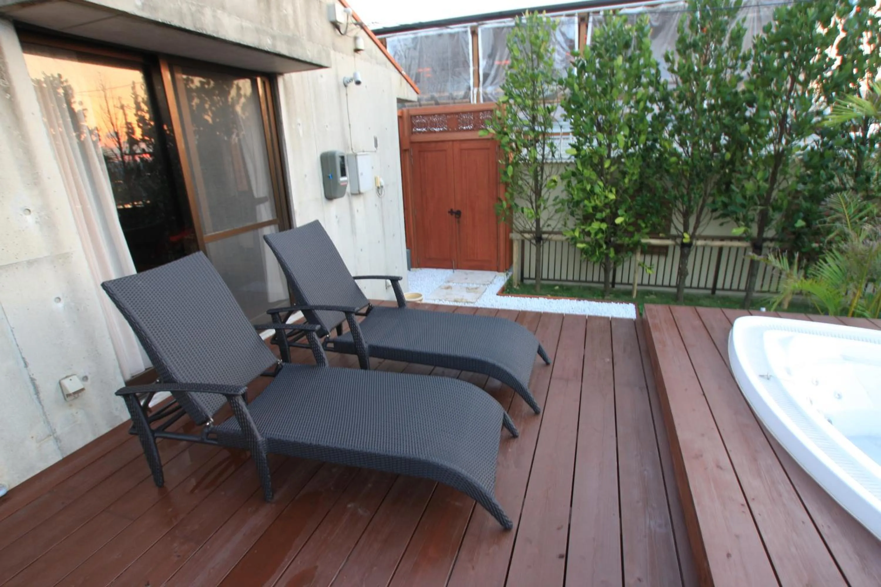 Balcony/Terrace in Cottage Hakuraku