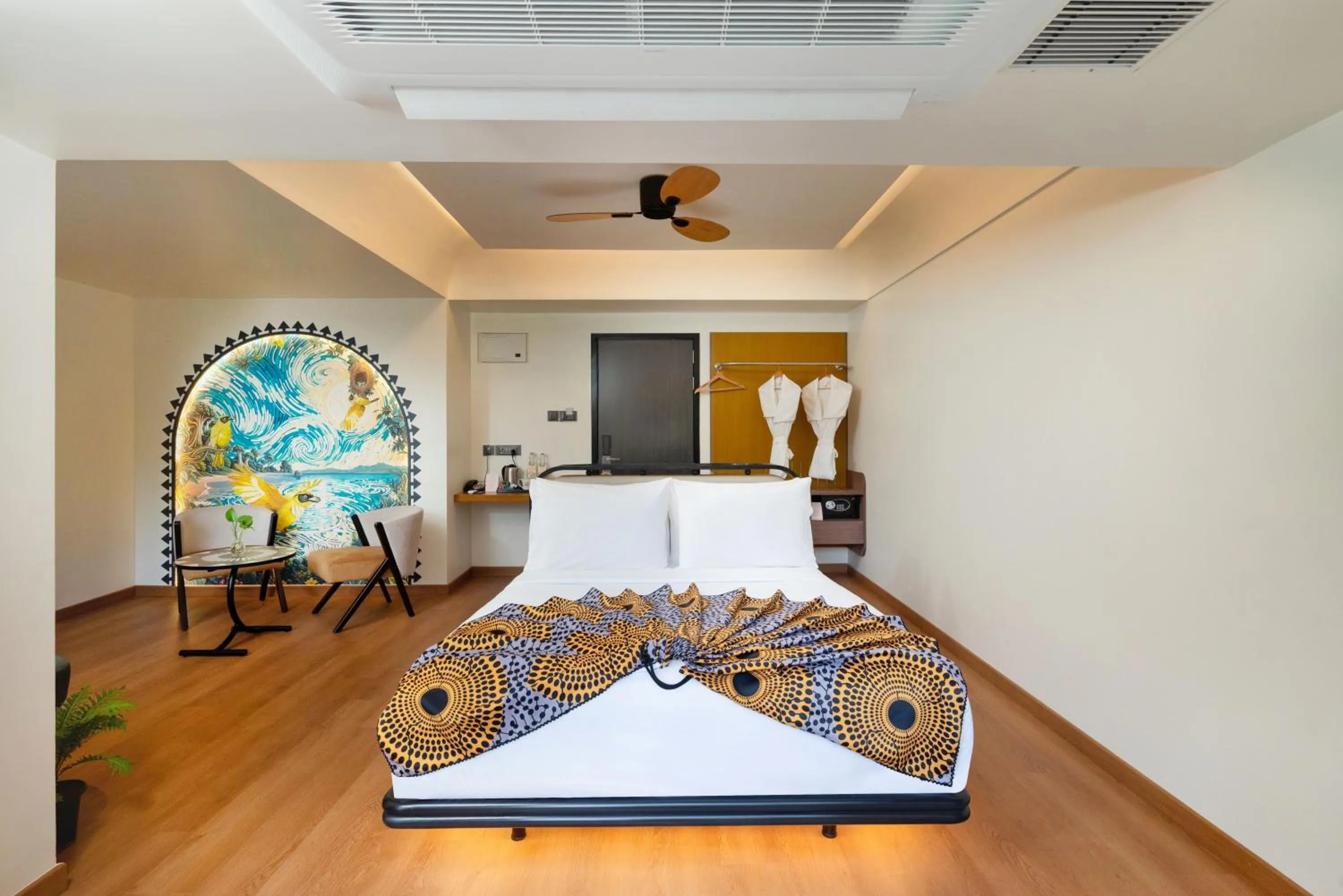 Bed in Orchid Passaros Benaulim Goa - Adults Only