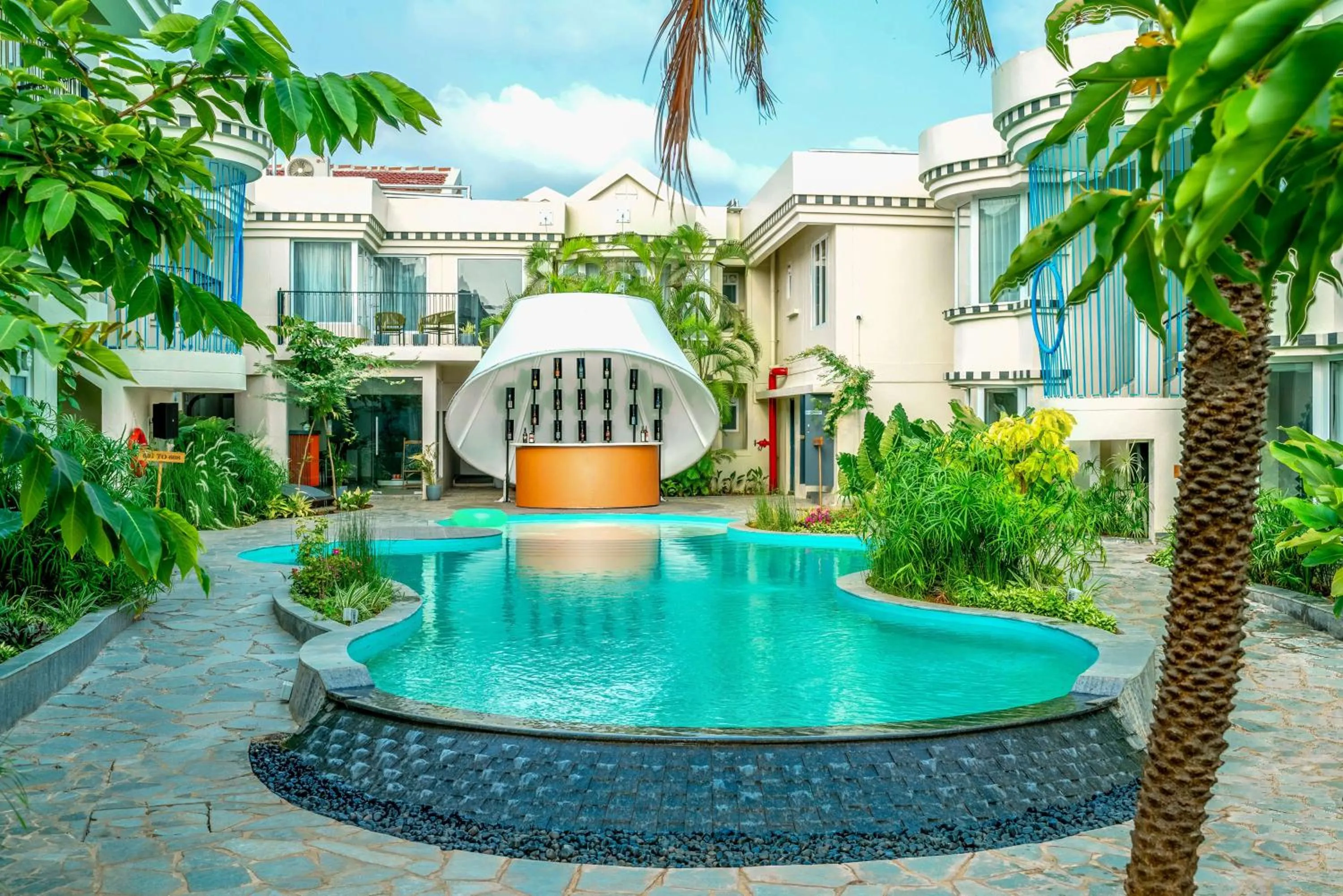 Swimming pool in Orchid Passaros Benaulim Goa - Adults Only