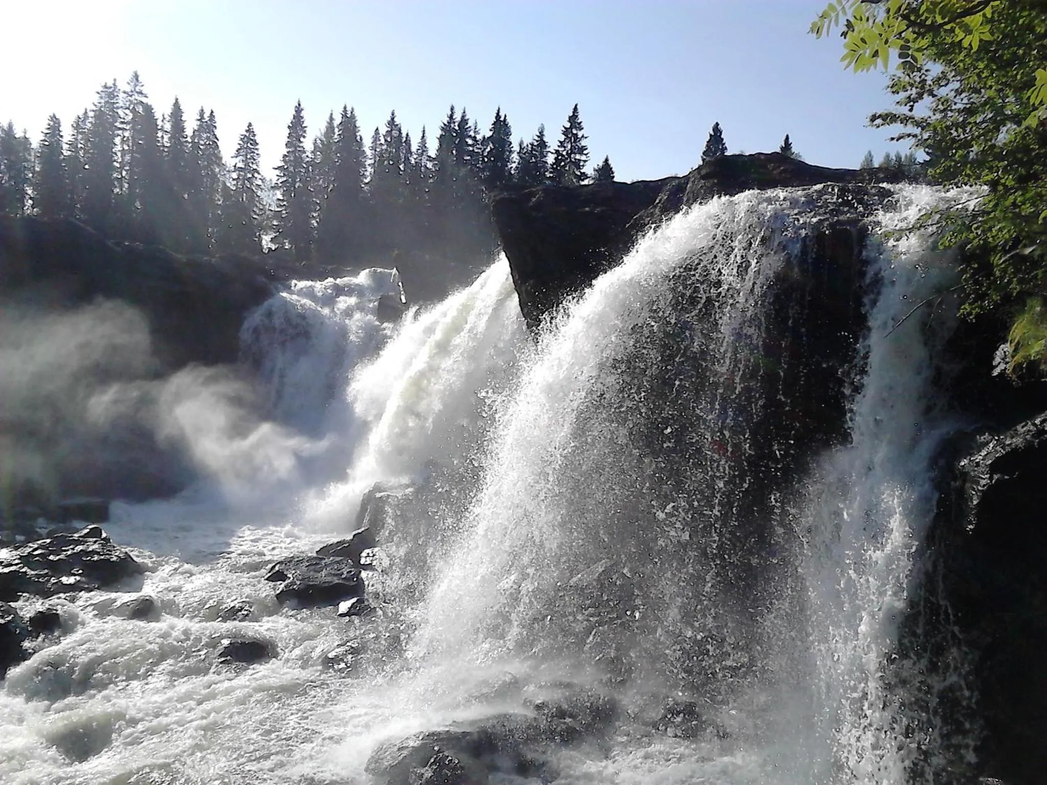 On site in Ristafallets Camping