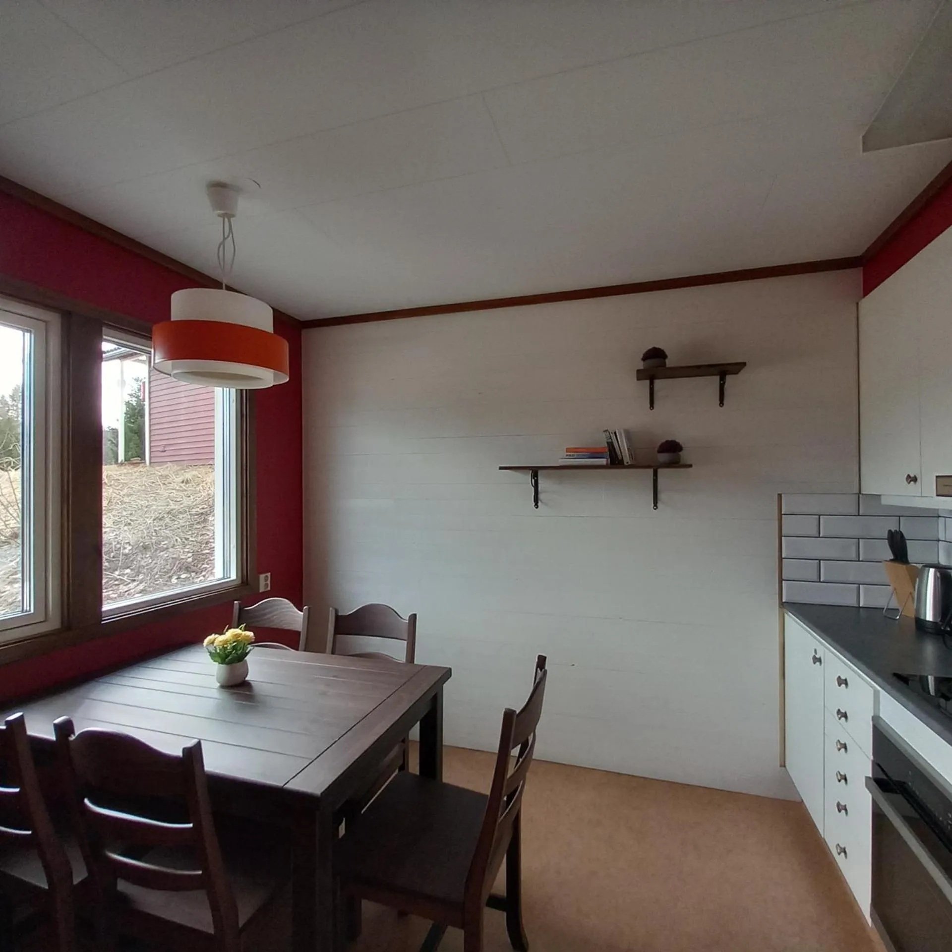 Kitchen or kitchenette in Ristafallets Camping