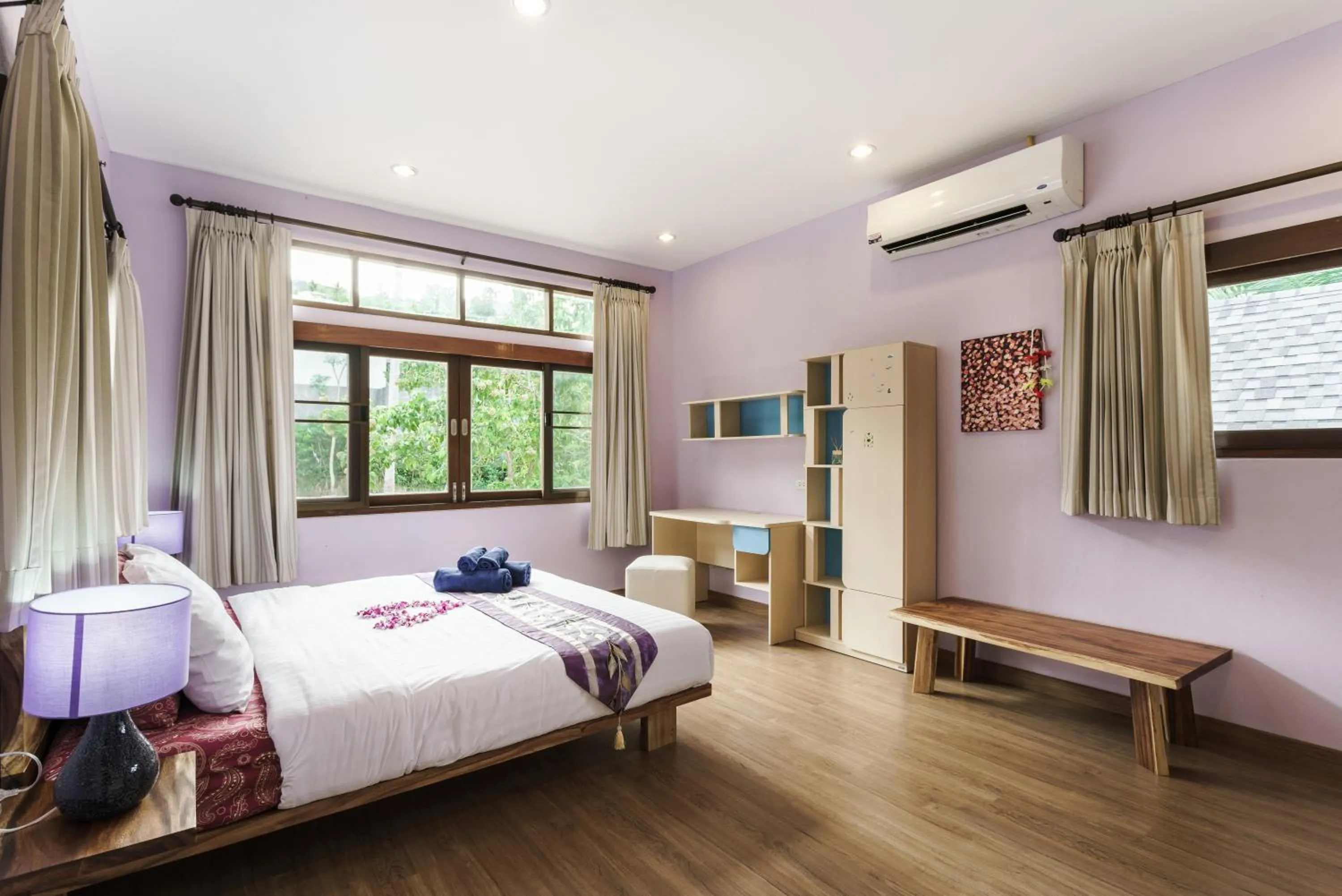 Bedroom, Bed in Chaweng Noi Villa