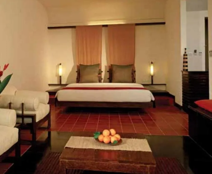 Bed in Rainforest Resort