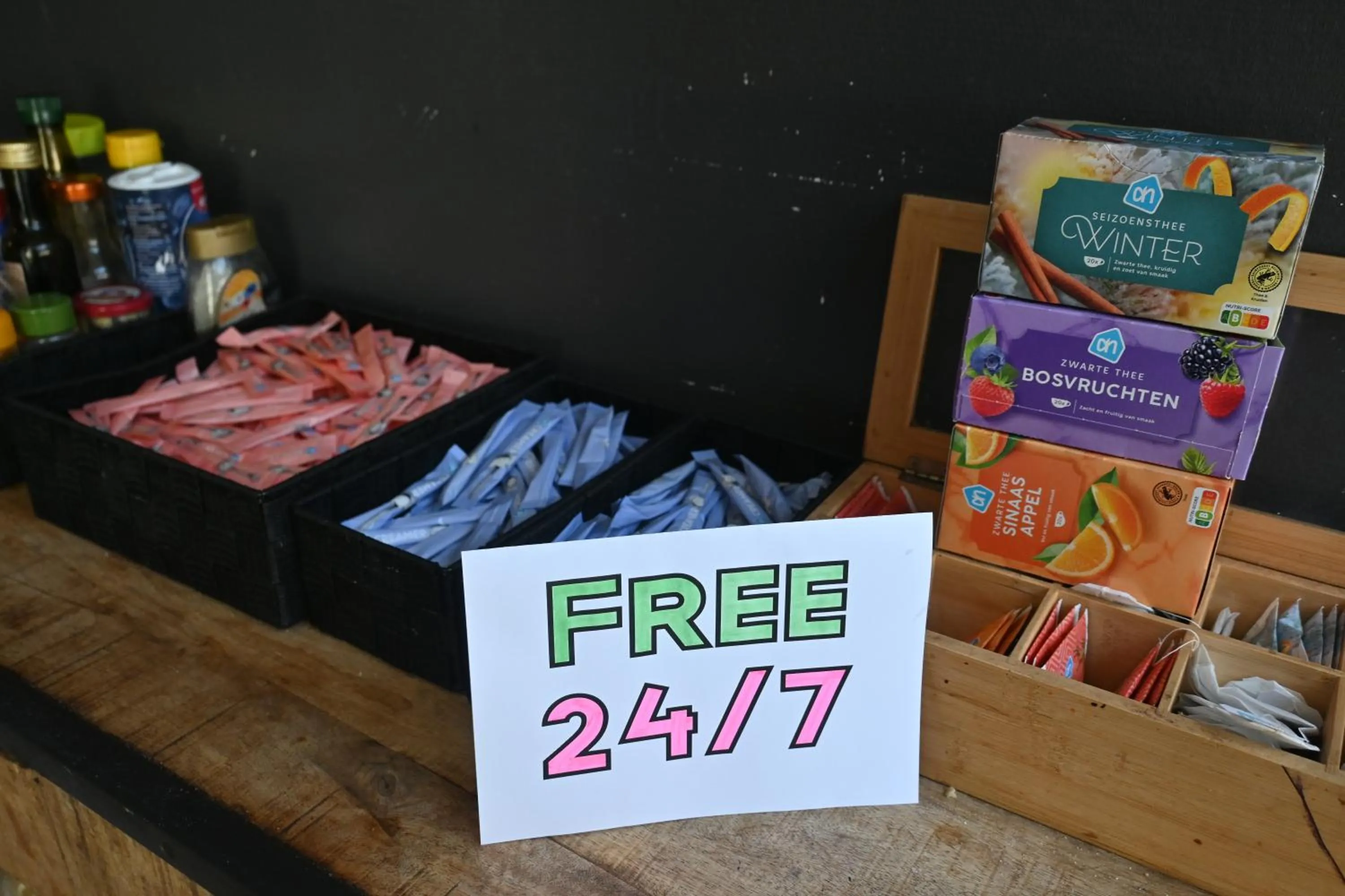 kitchen in Dutchies Hostel