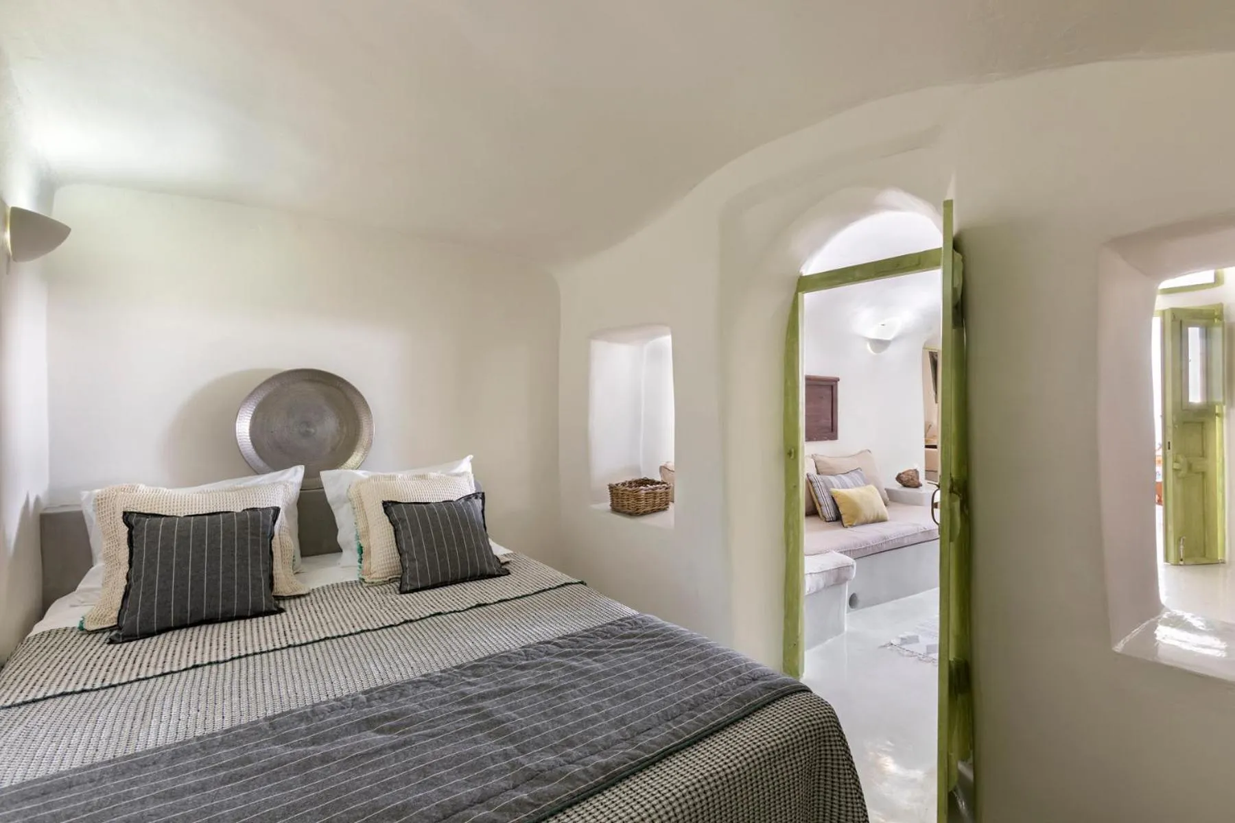 Bed in Casa Grande Santorini