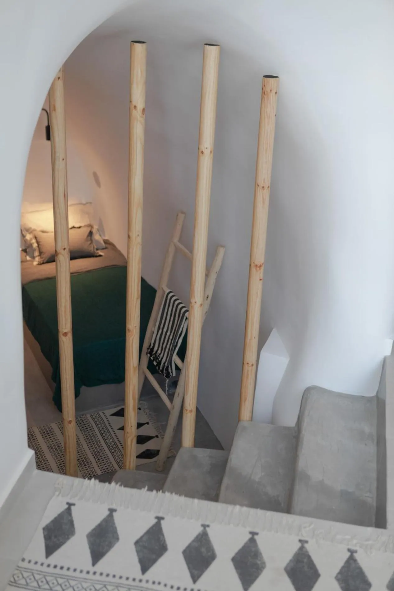 Bed in Casa Grande Santorini