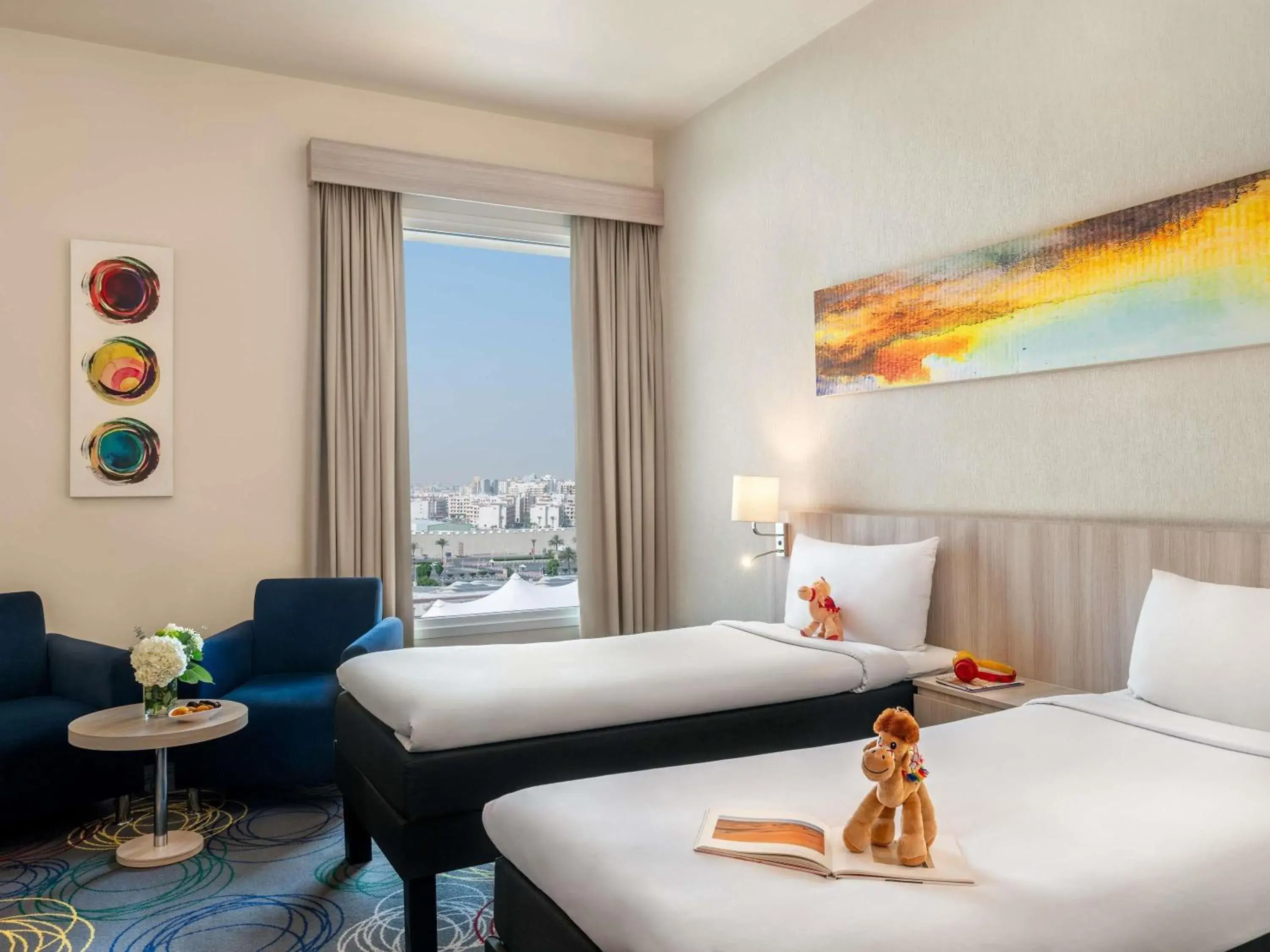 Property building, Bed in Ibis Styles Dragon Mart Dubai Property building, Bed in Ibis Styles Dragon Mart Dubai