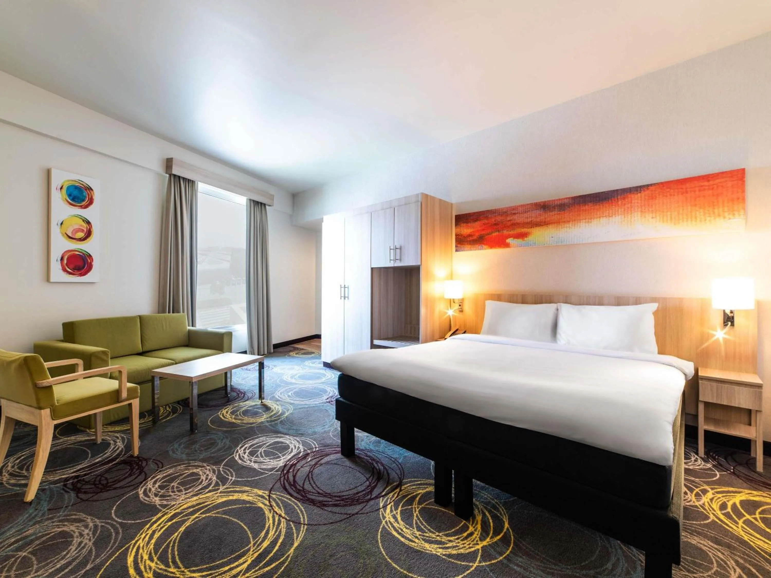 Bedroom, Bed in Ibis Styles Dragon Mart Dubai