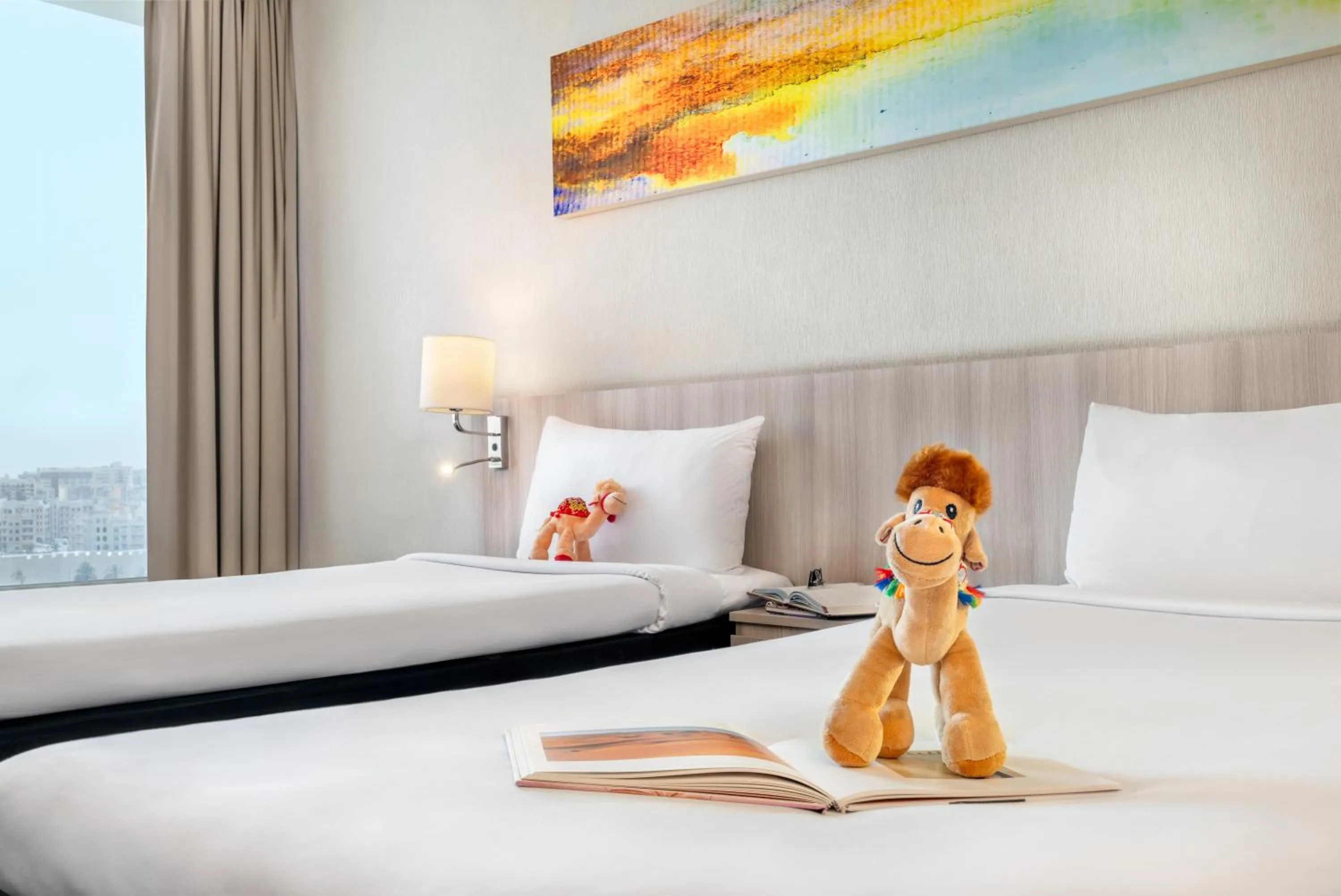 Bedroom, Bed in Ibis Styles Dragon Mart Dubai