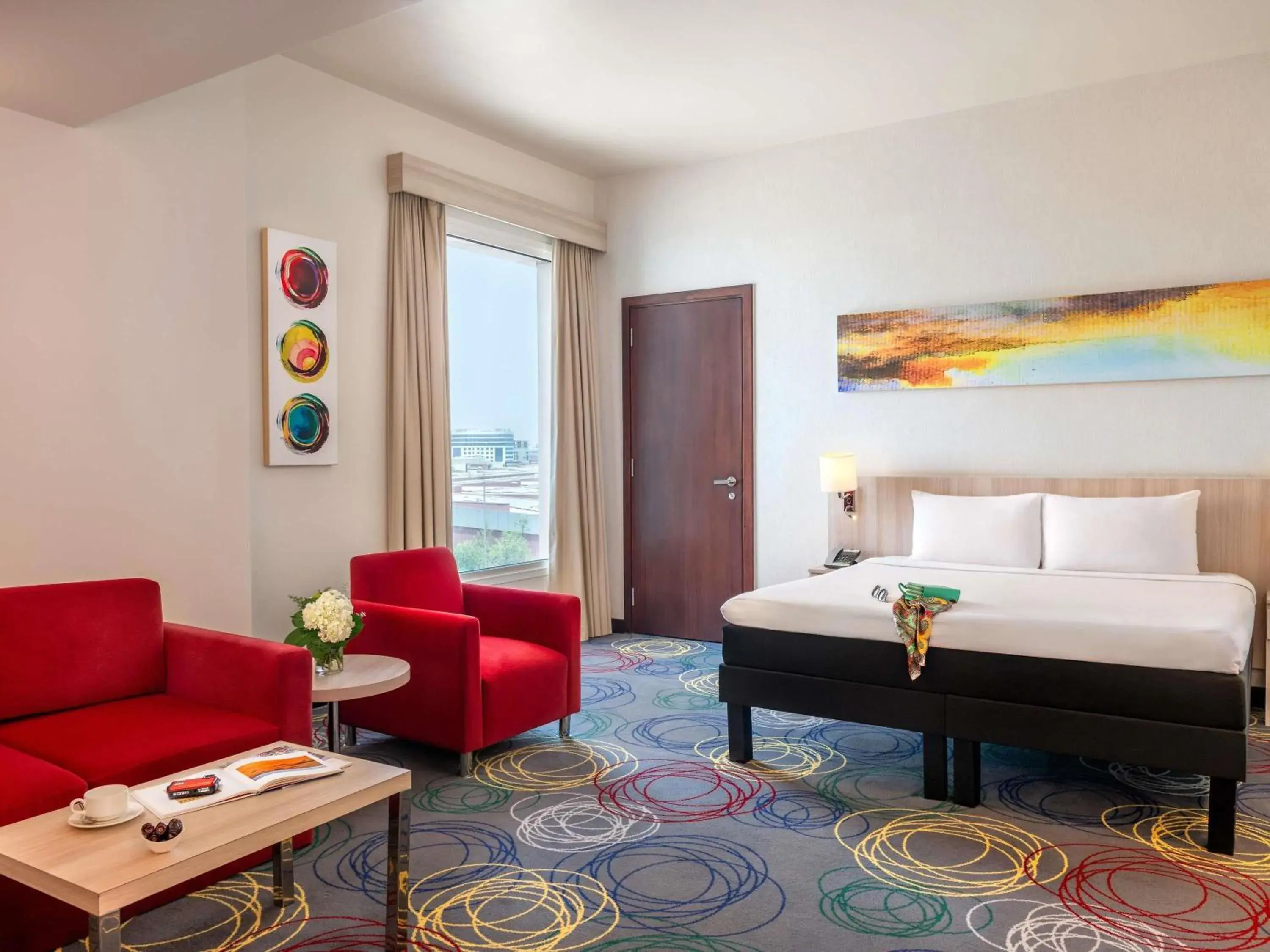 Bedroom, Bed in Ibis Styles Dragon Mart Dubai Bedroom, Bed in Ibis Styles Dragon Mart Dubai