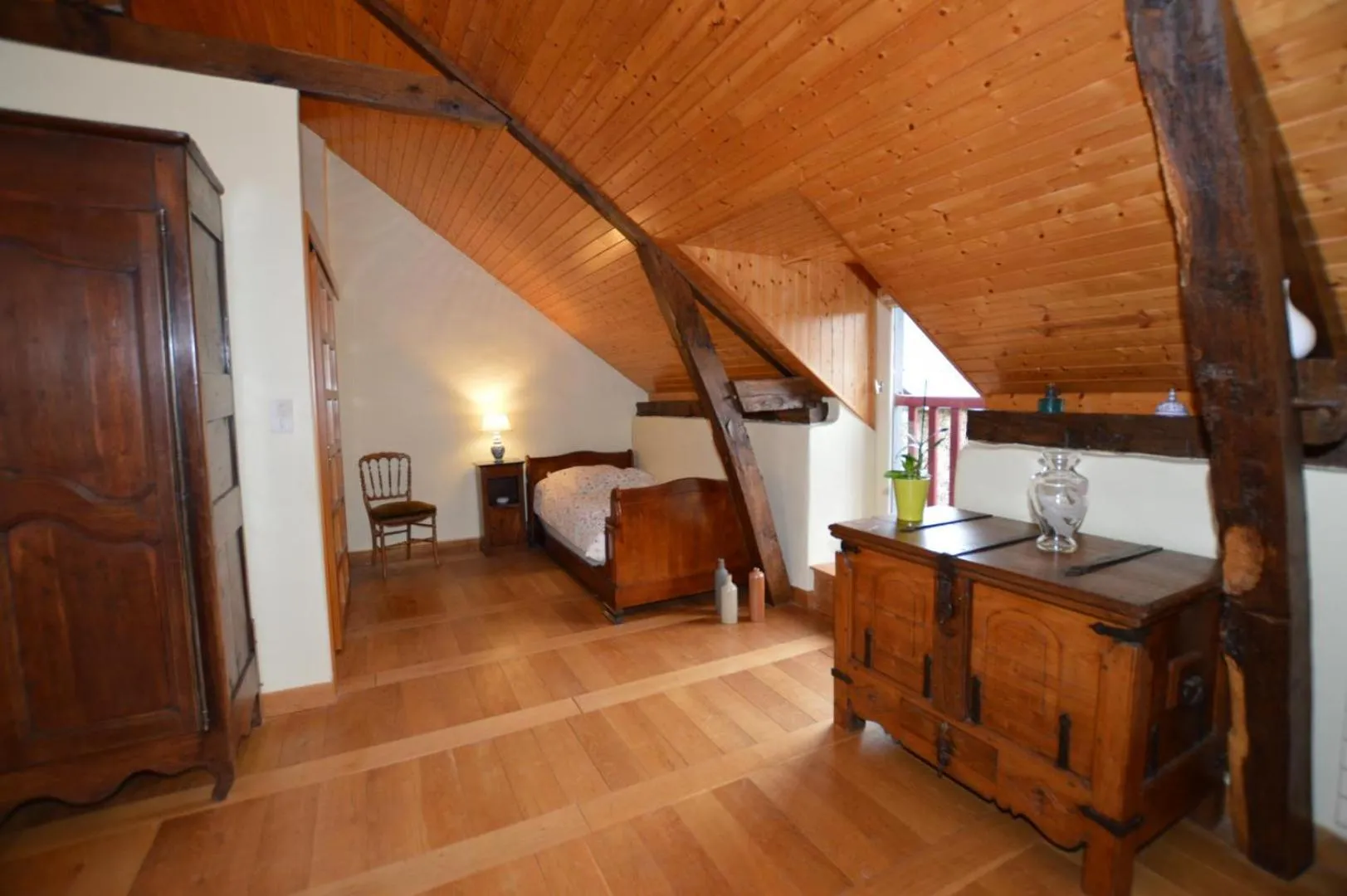 Bed in Maison d'hôtes de l'Huardière