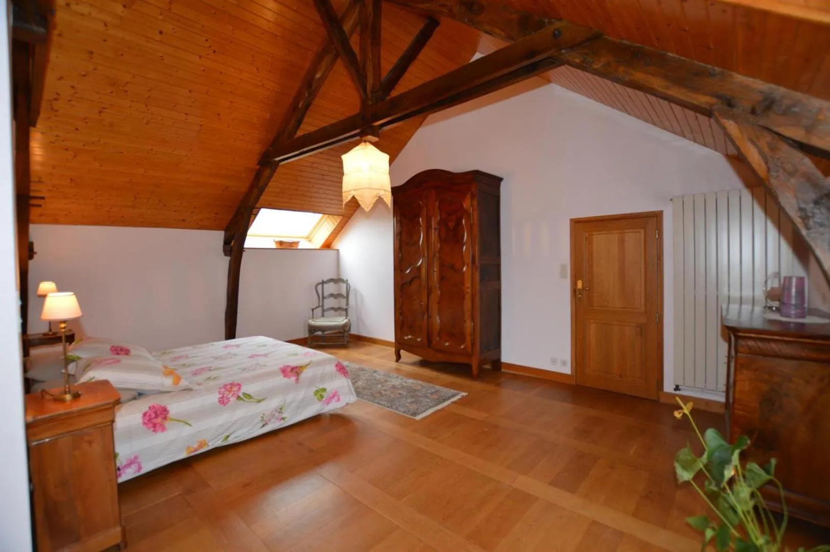 Bed in Maison d'hôtes de l'Huardière