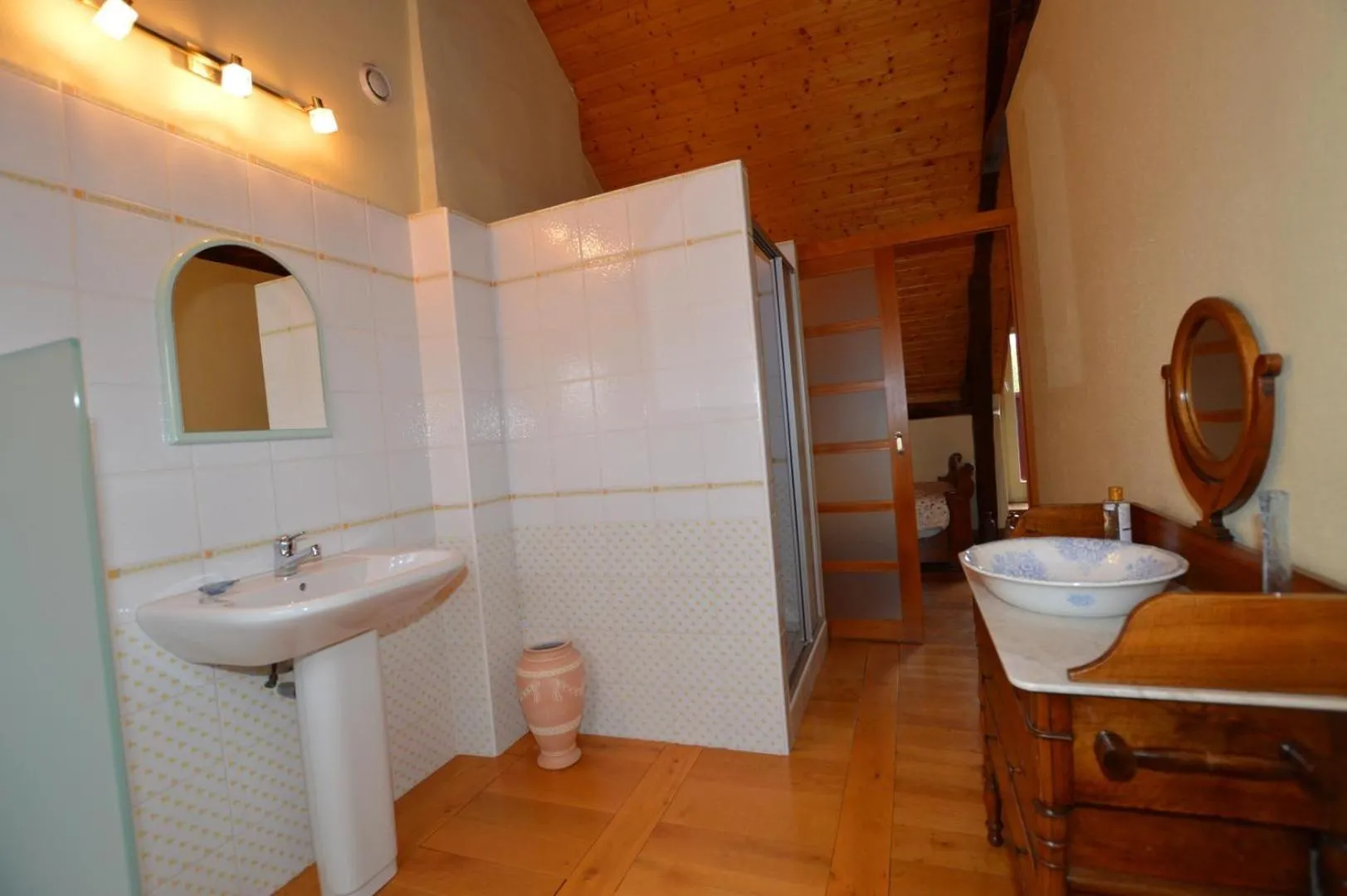 Bathroom in Maison d'hôtes de l'Huardière