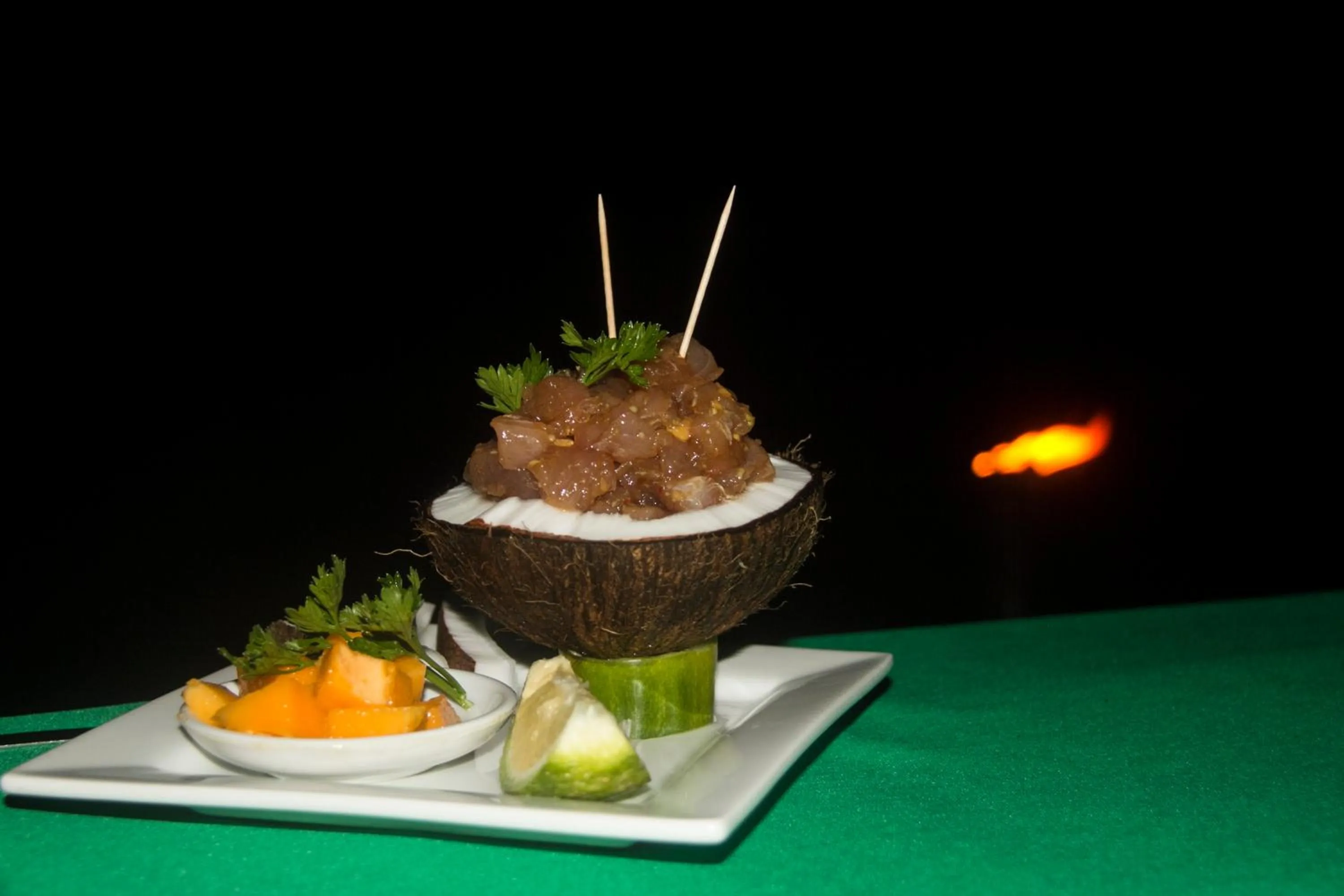 Food close-up in Savaii Lagoon Resort