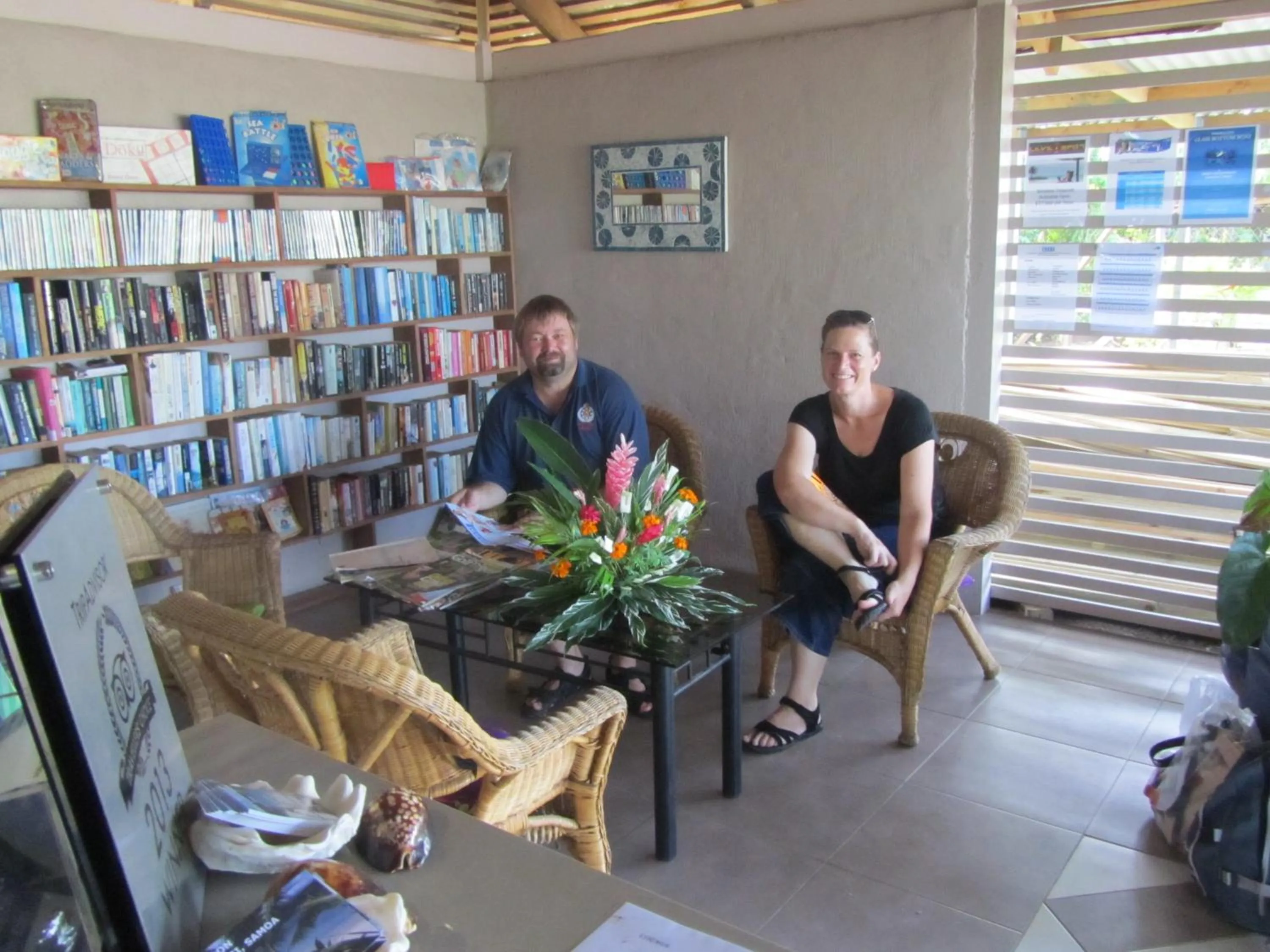 Library in Savaii Lagoon Resort