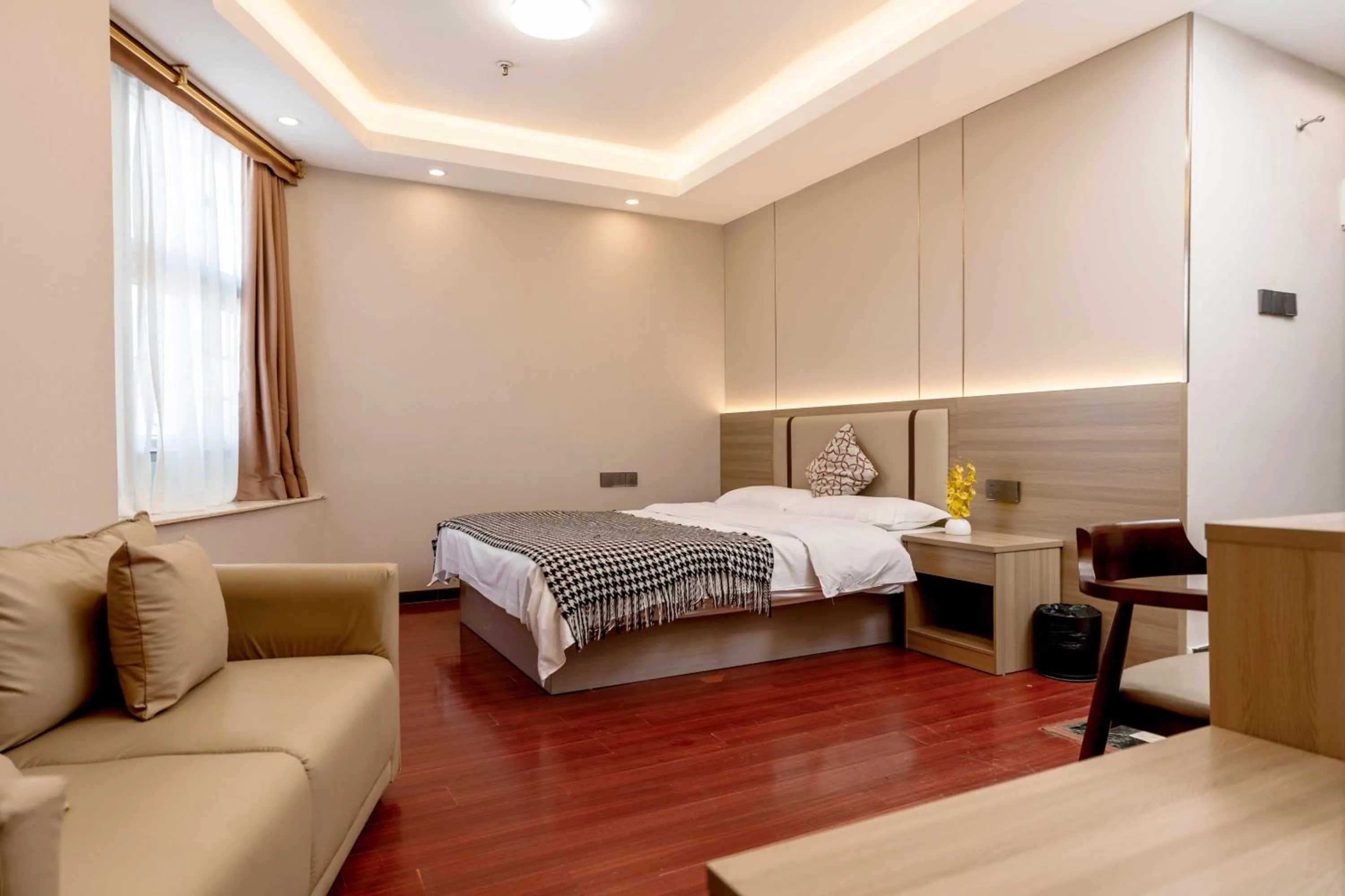 Bed in Guangzhou Xingke Apartment