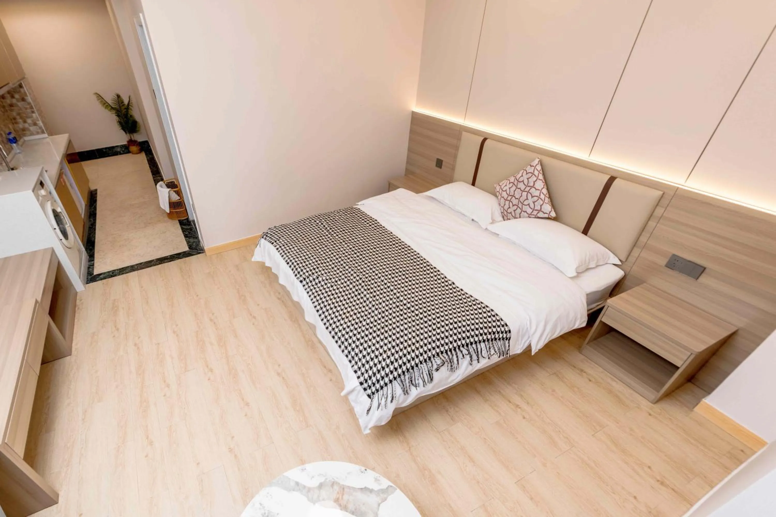 Bed in Guangzhou Xingke Apartment