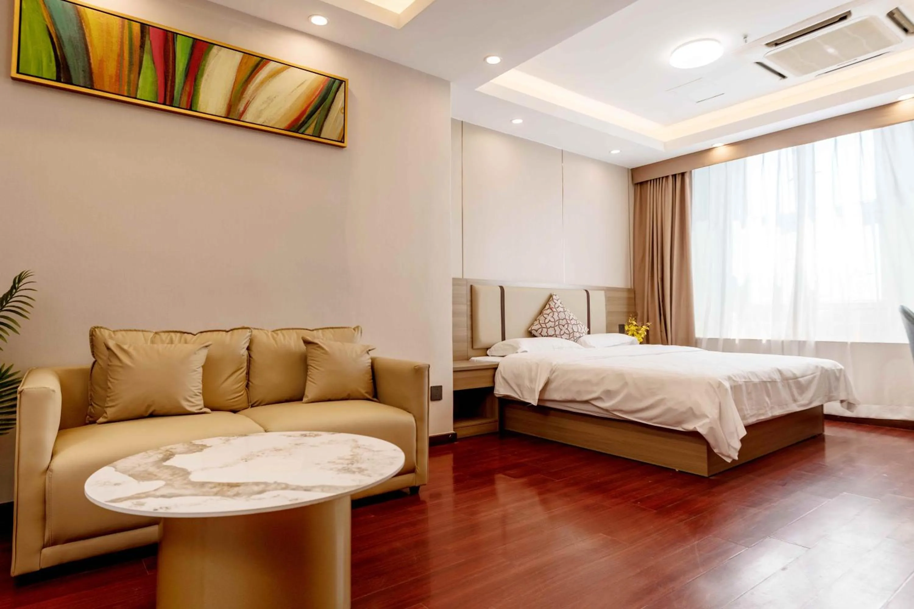 Bed in Guangzhou Xingke Apartment