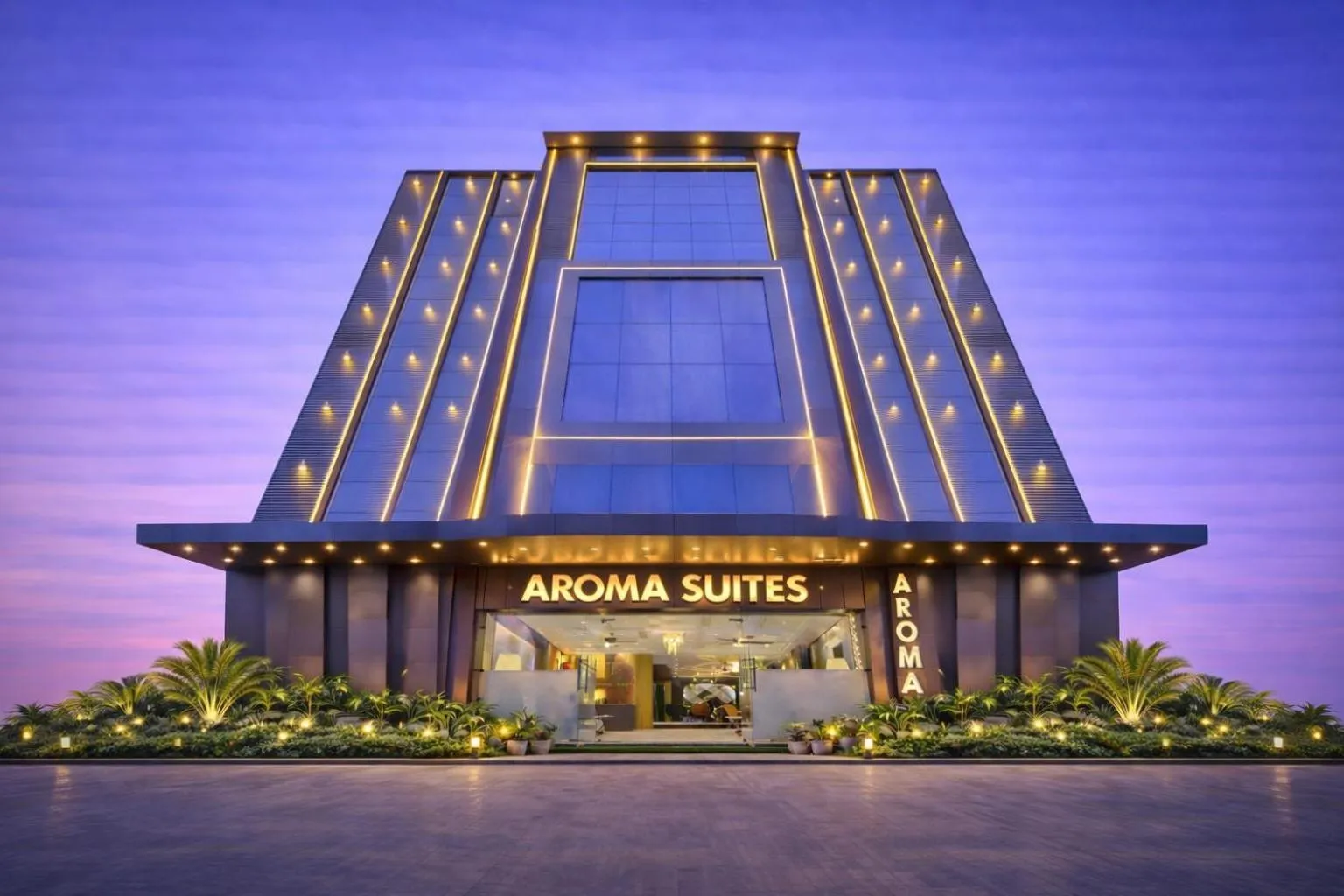 Property building in Hotel Aroma Suites Delhi Airport