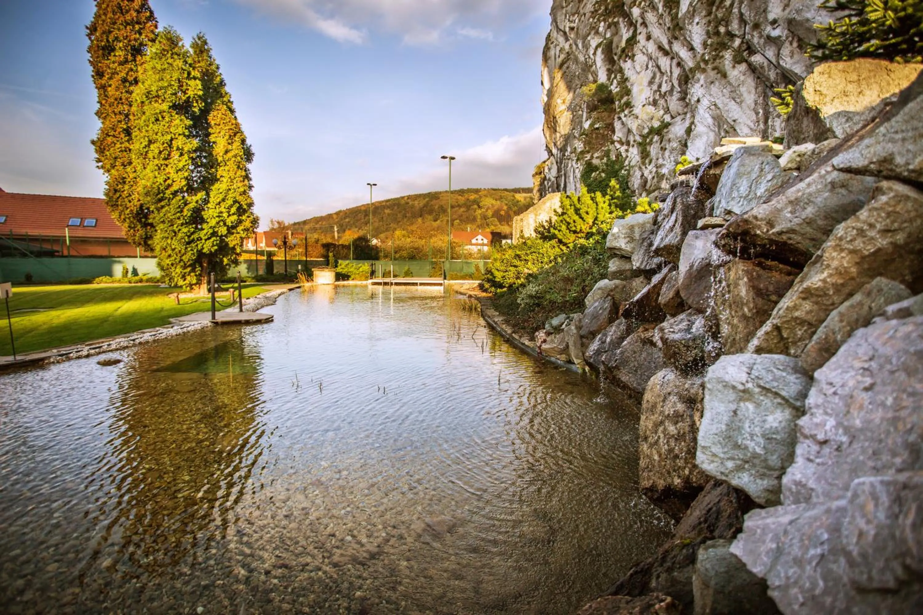 Swimming pool in Kúria Beckov - Penzión