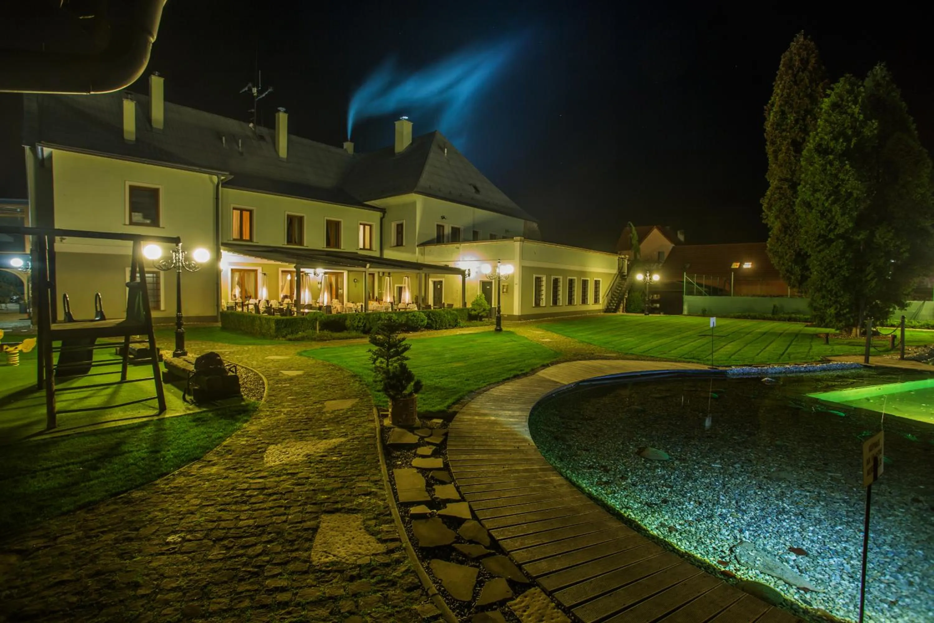 Patio in Kúria Beckov - Penzión