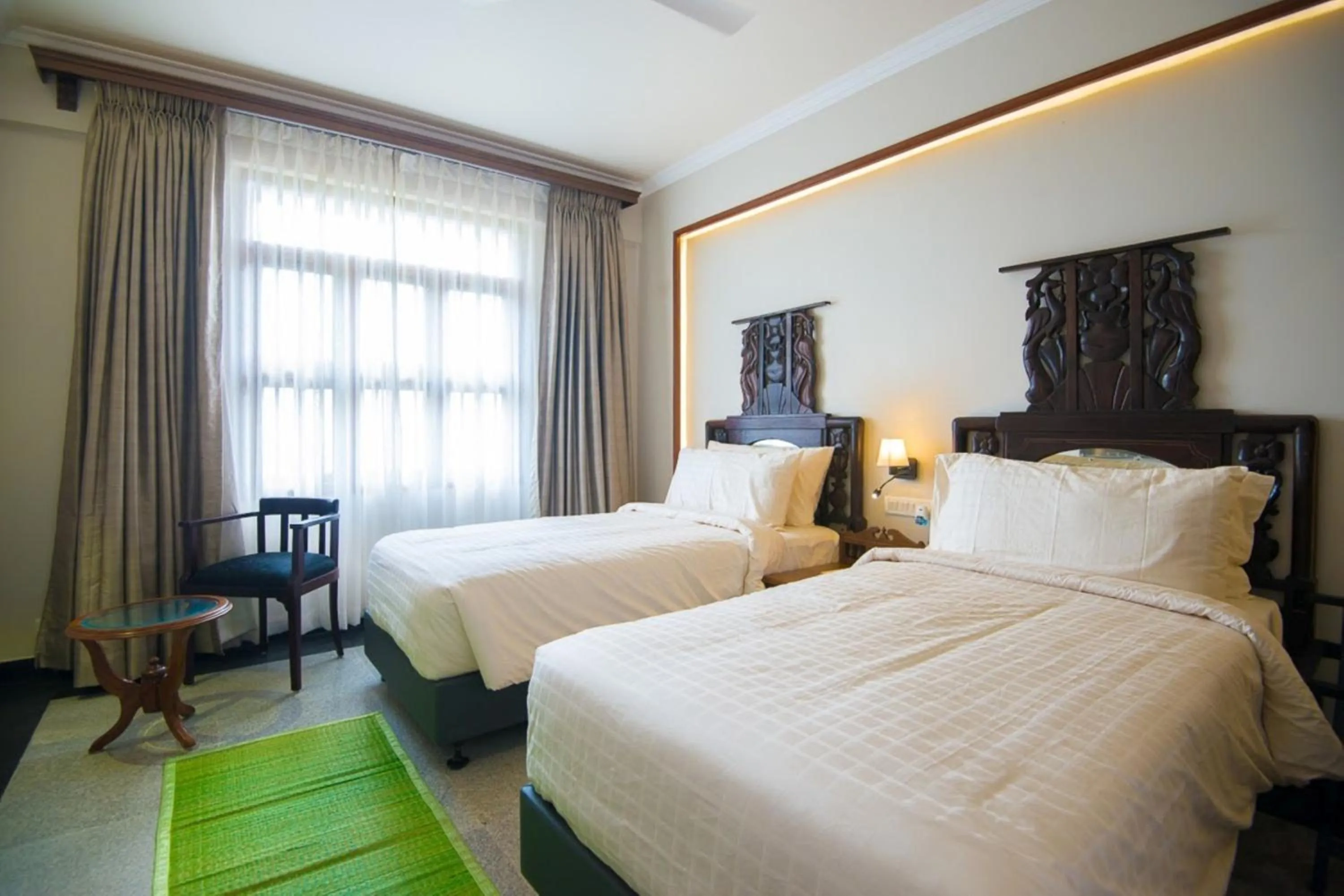 Bed in Svatma - A Luxury Heritage Resort