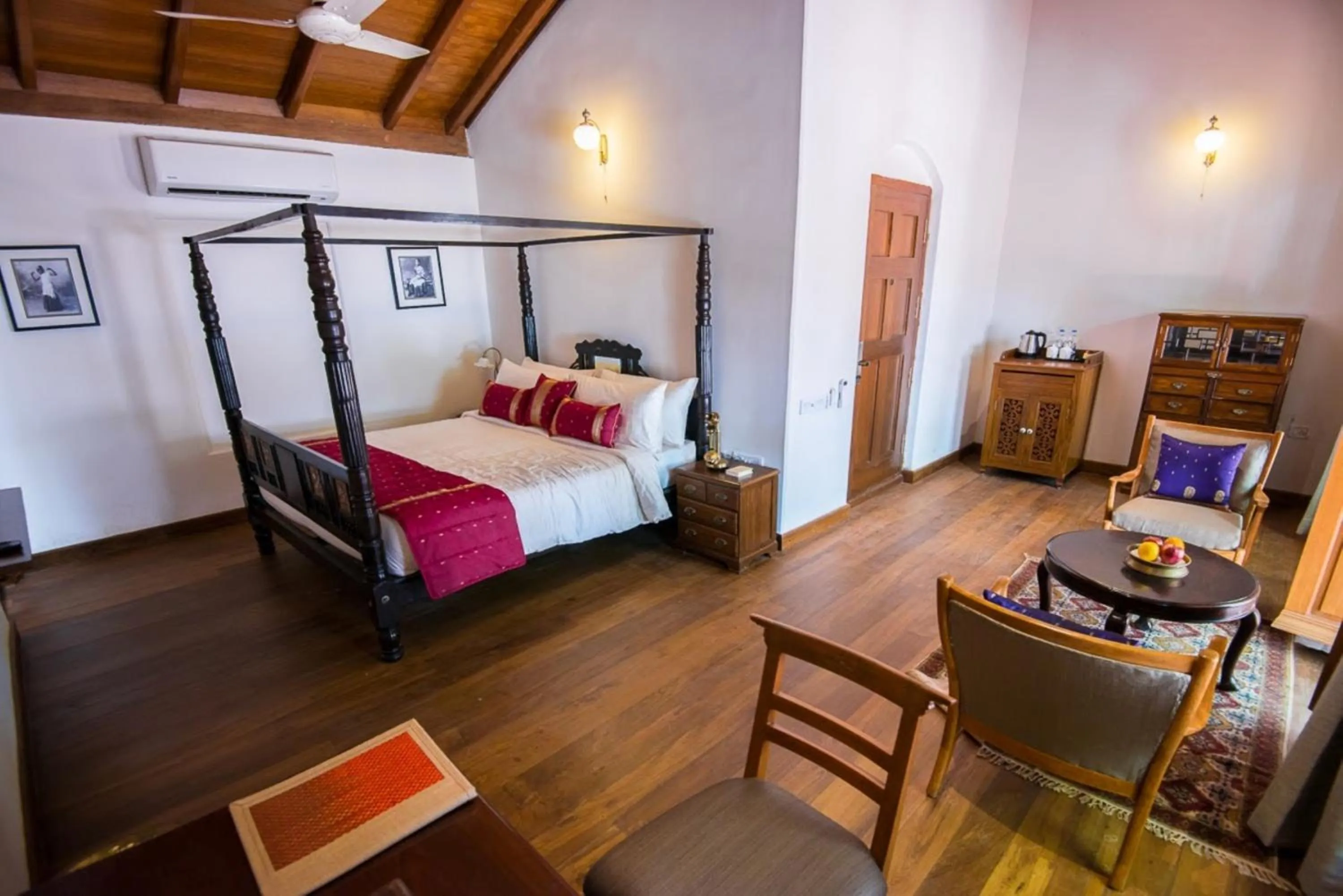 Bed in Svatma - A Luxury Heritage Resort