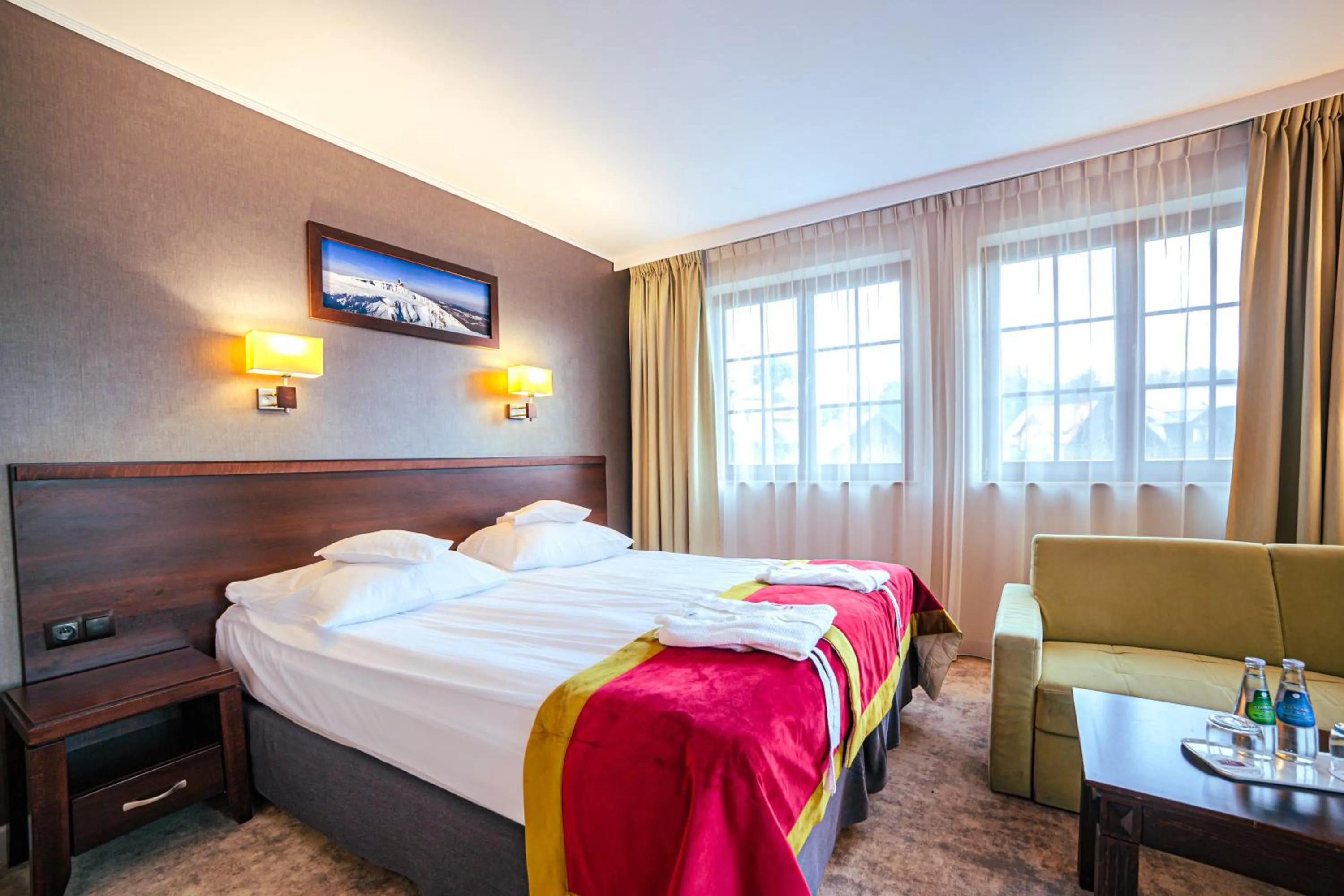 Bed in Hotel Kryształ Conference & Spa