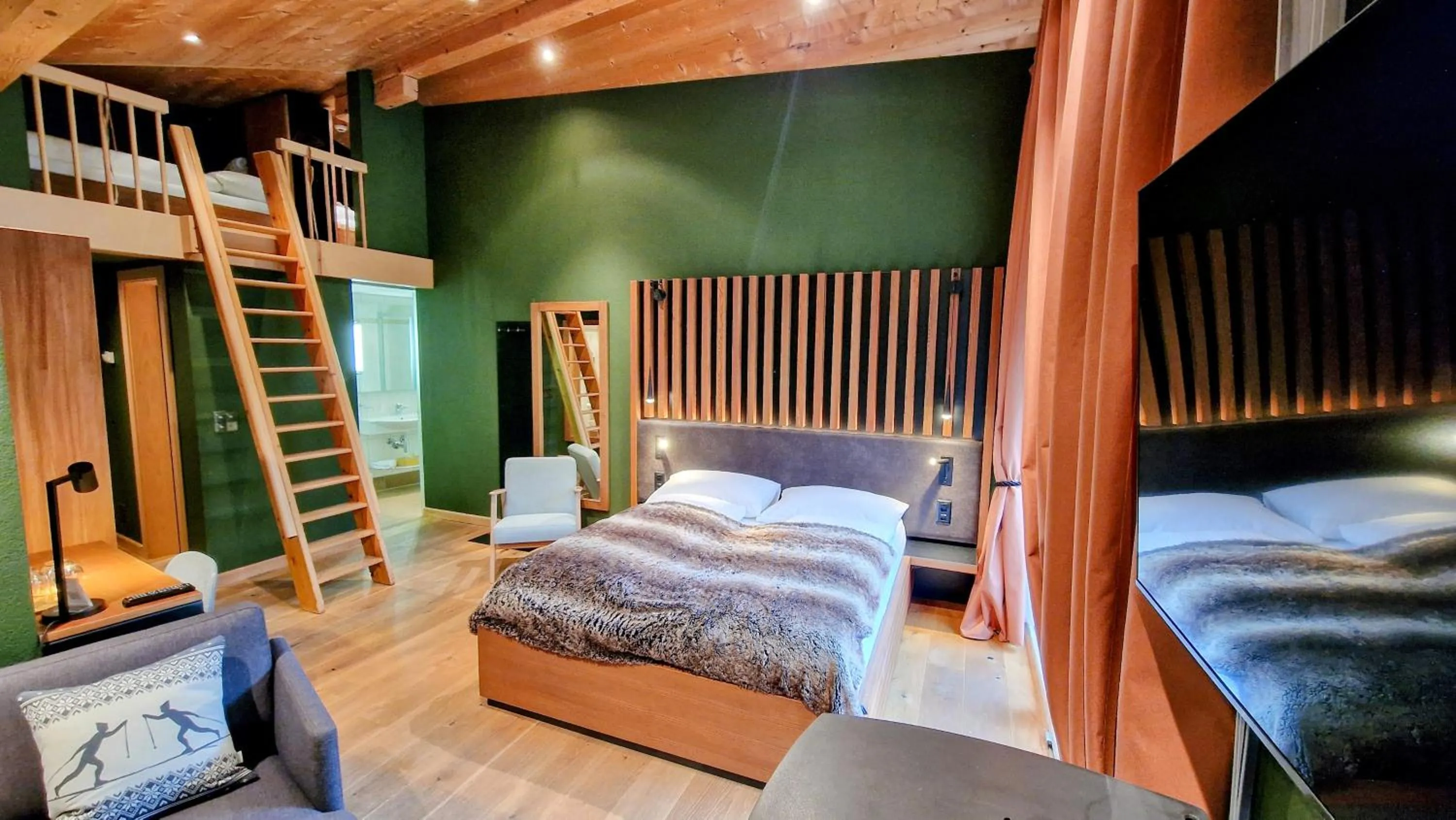 Bed in Amber Ski-in/out Hotel & Spa